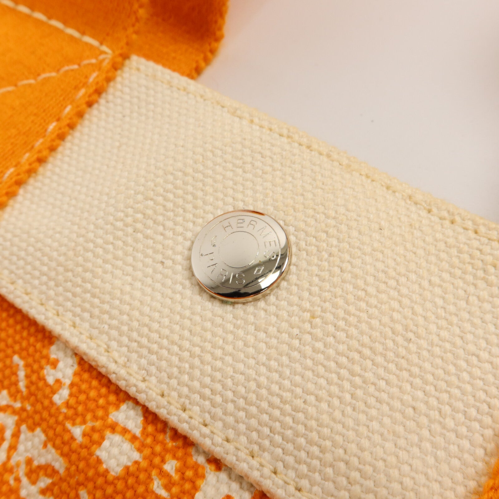 HERMES 帆布Fourre Tout MM手挽袋Orange