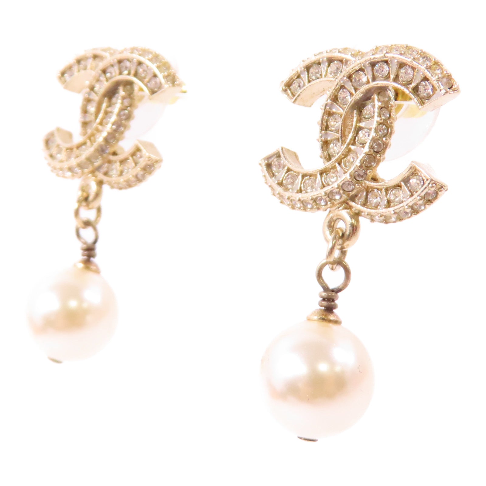 CHANEL 金屬Earrings耳環金色