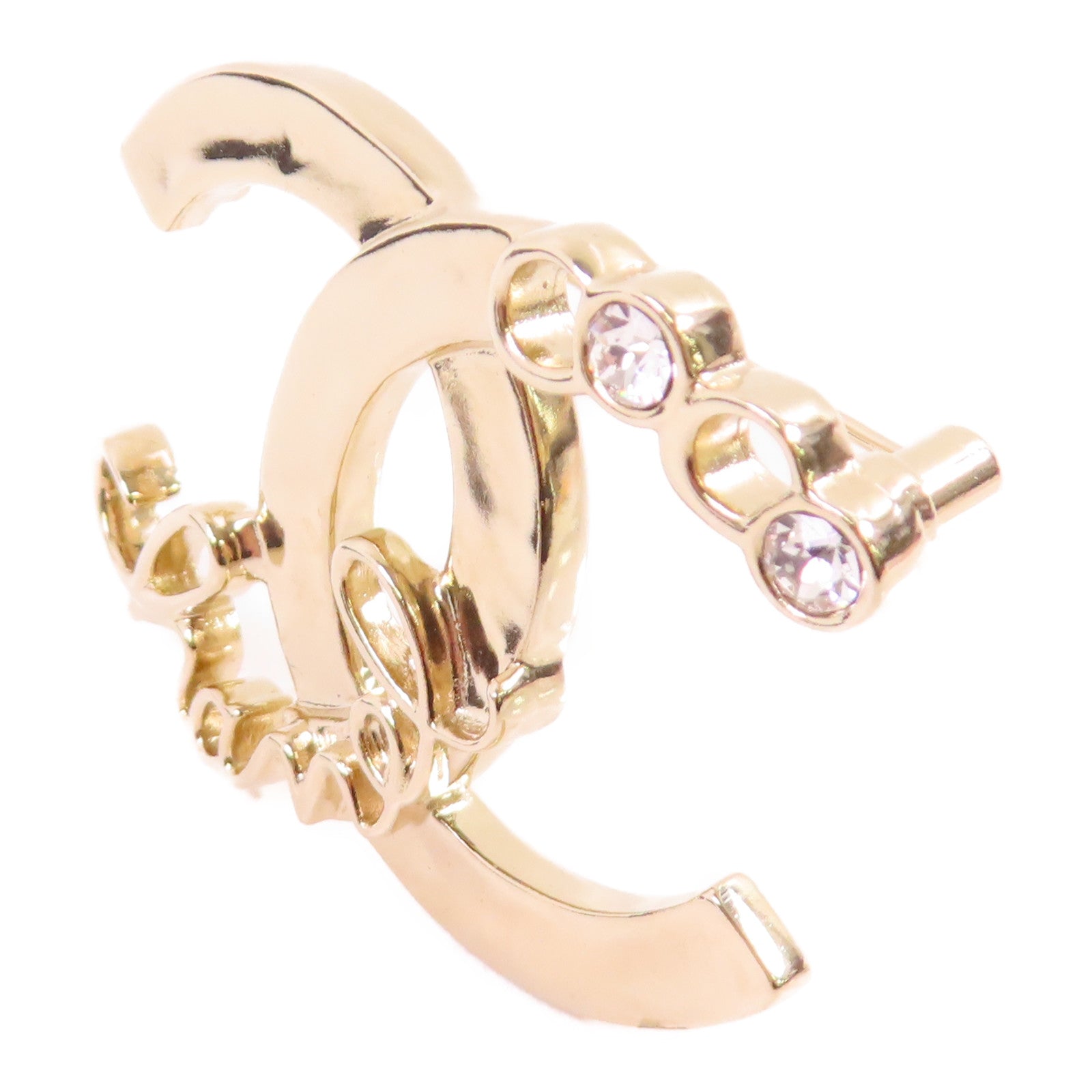 CHANEL 金屬CC Brooch金扣胸針