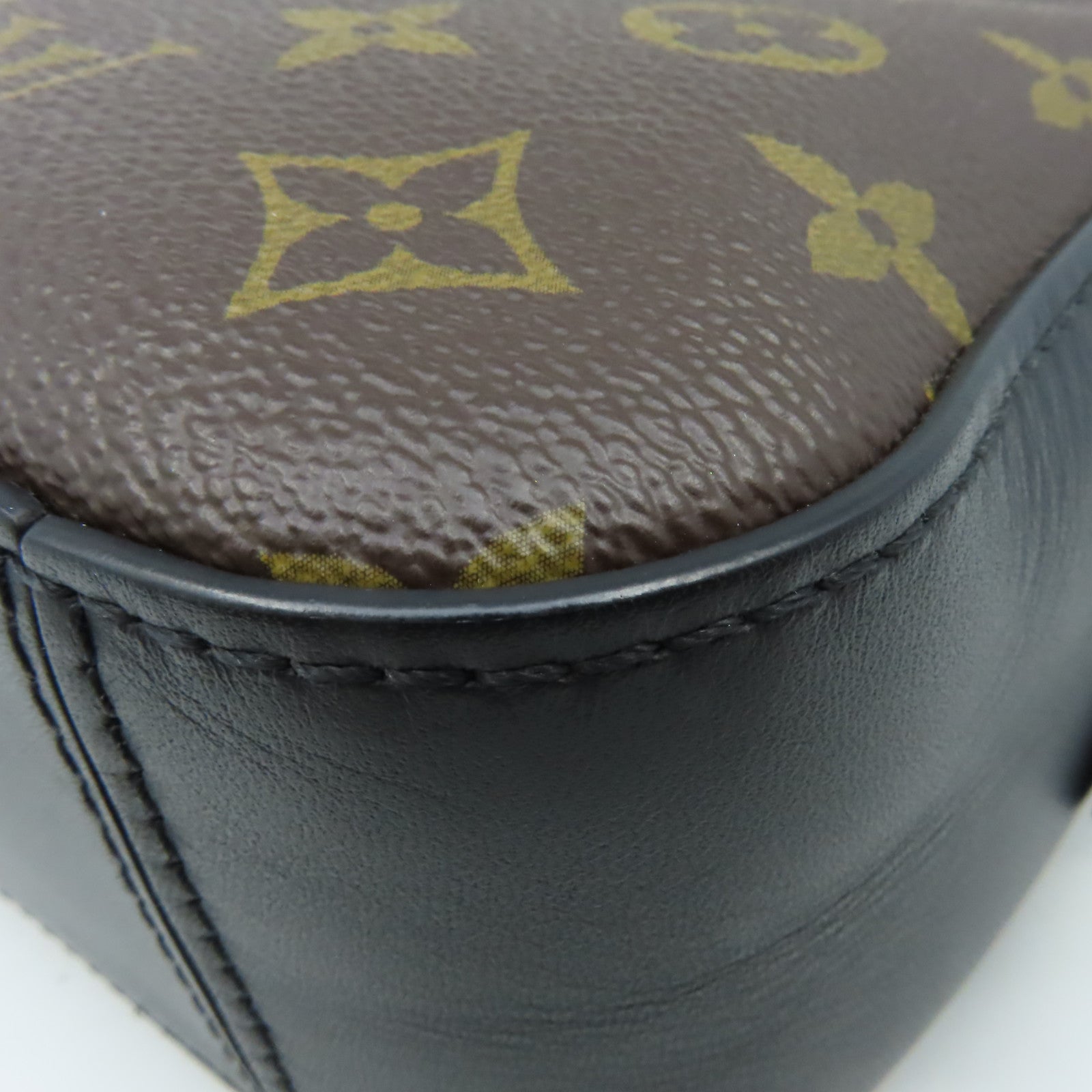 LOUIS VUITTON 【激減優惠】Monogram Saintonge  Shoulder Bag肩背袋黑色/啡色