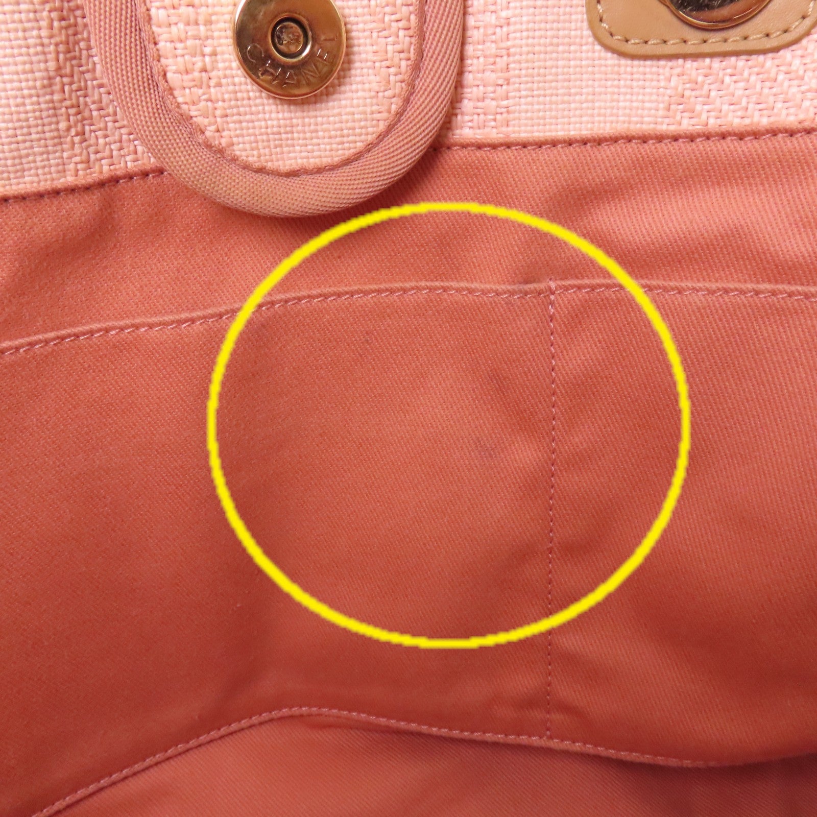 CHANEL 帆布Deauville MM銀扣肩背袋