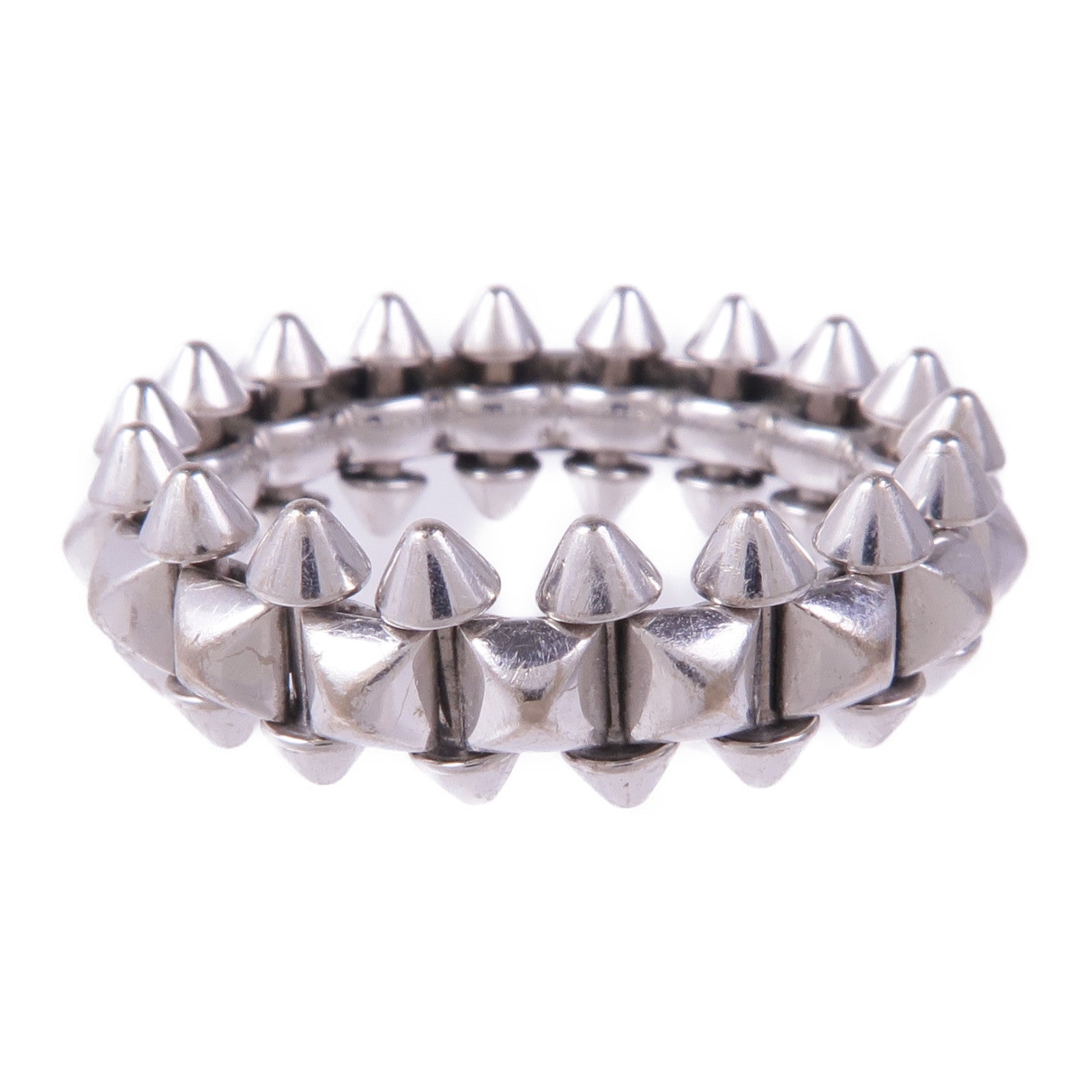 CARTIER 18K白金Clash de Ring戒指Cartier#58/US#8