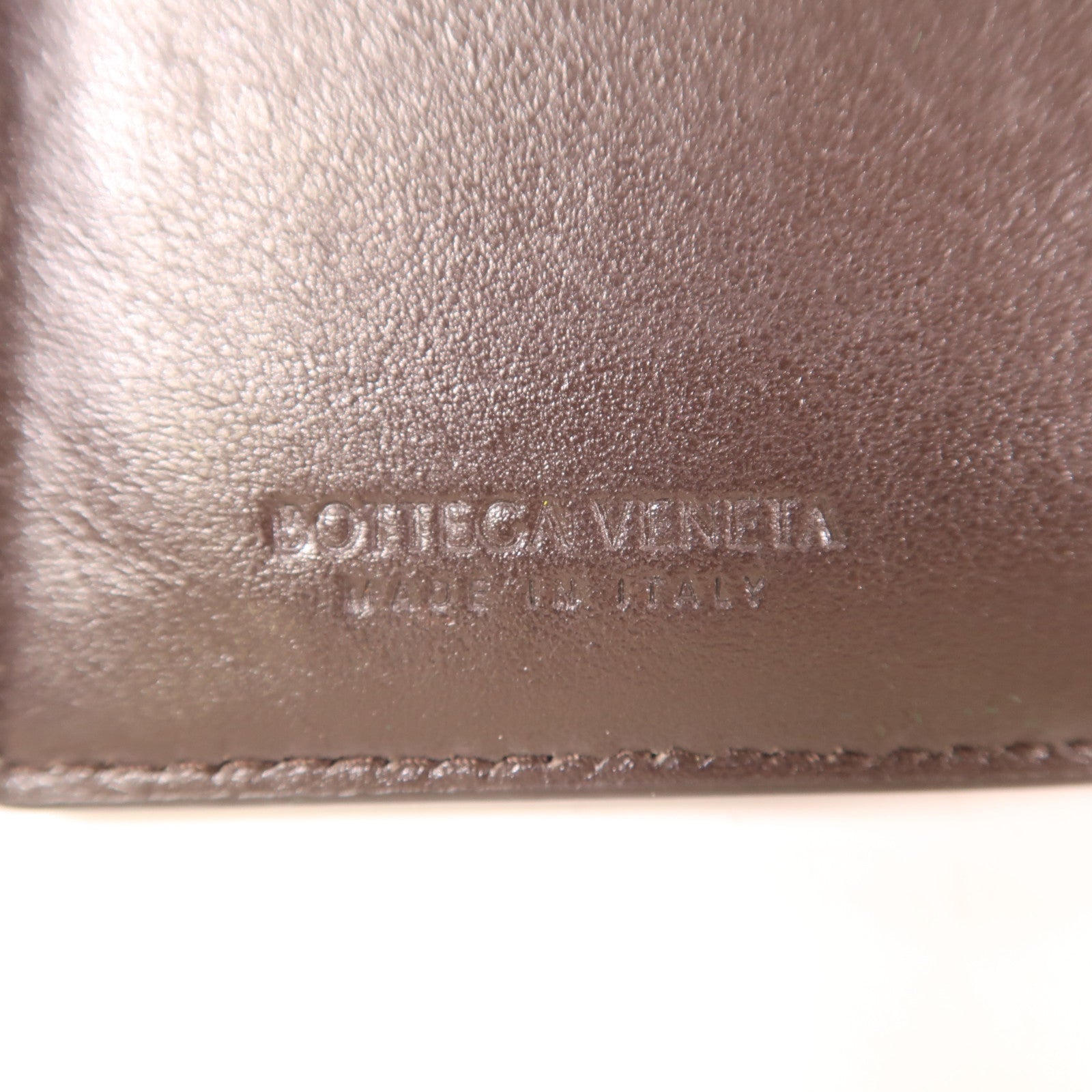 BOTTEGA VENETA 牛皮皮革Bi-Fold Wallet金扣錢包