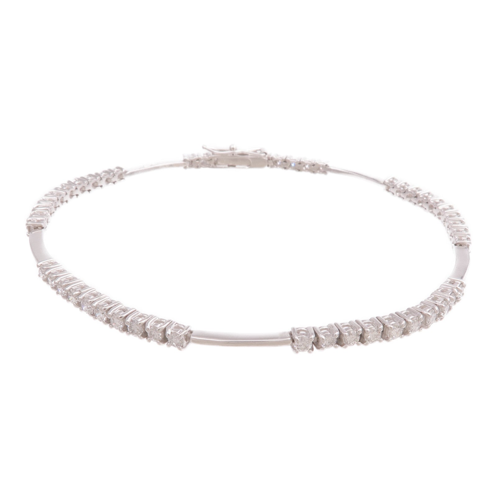 JEWELRY 18K白金LINE Diamond Bracelet鑽石手鏈