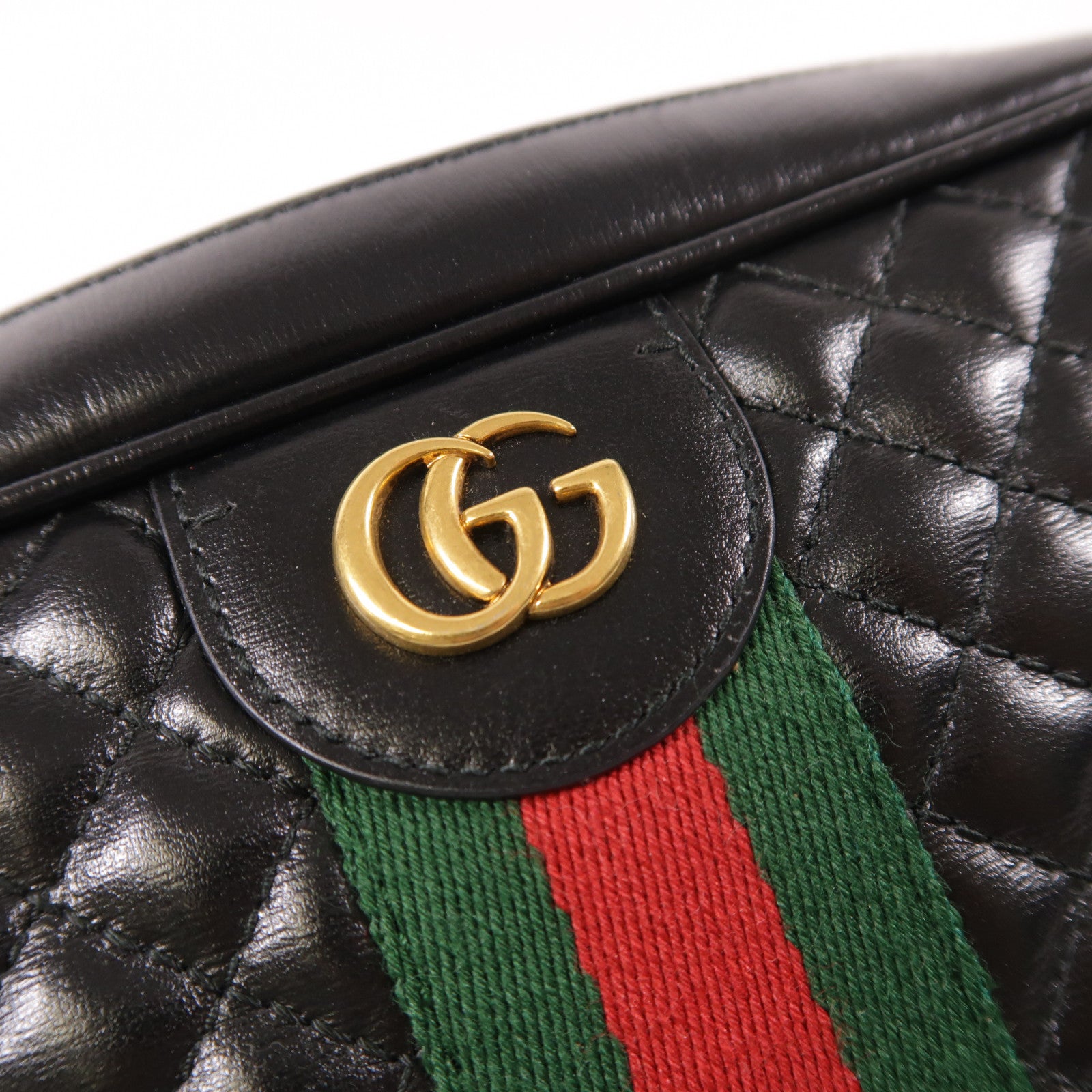 GUCCI【激減優惠】 牛皮皮革Shoulder Bag金扣肩背袋