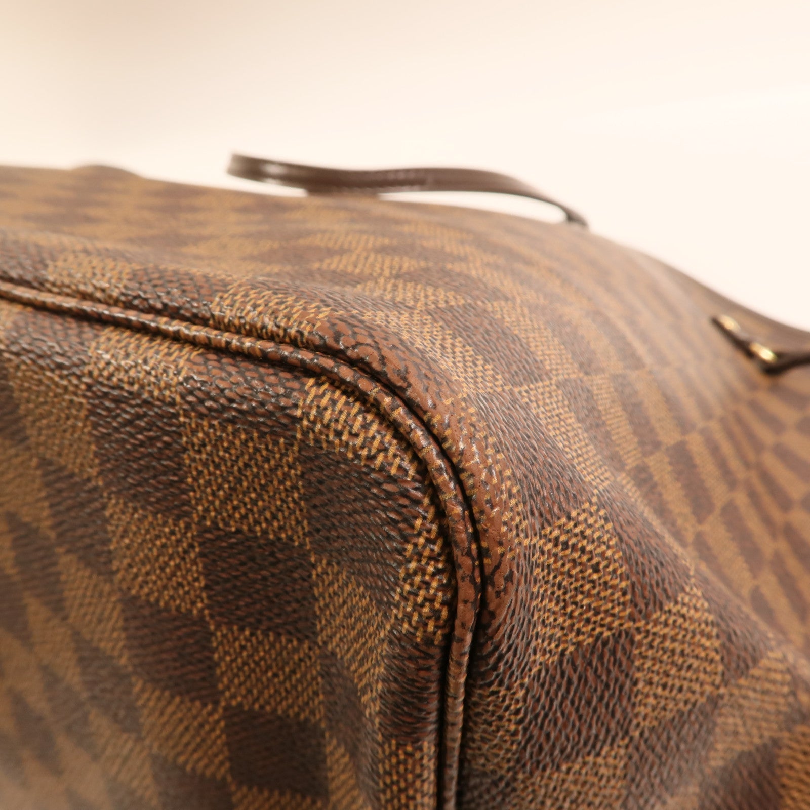 LOUIS VUITTON Damier Neverfull GM金扣肩背袋