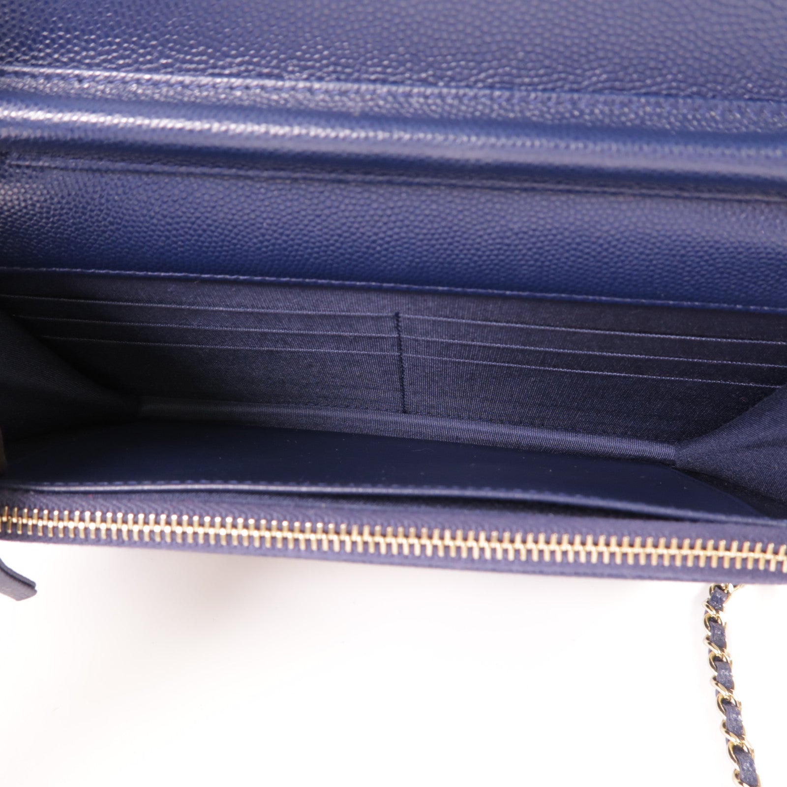 CHANEL 牛皮皮革Shoulder Bag金扣鏈帶肩背袋