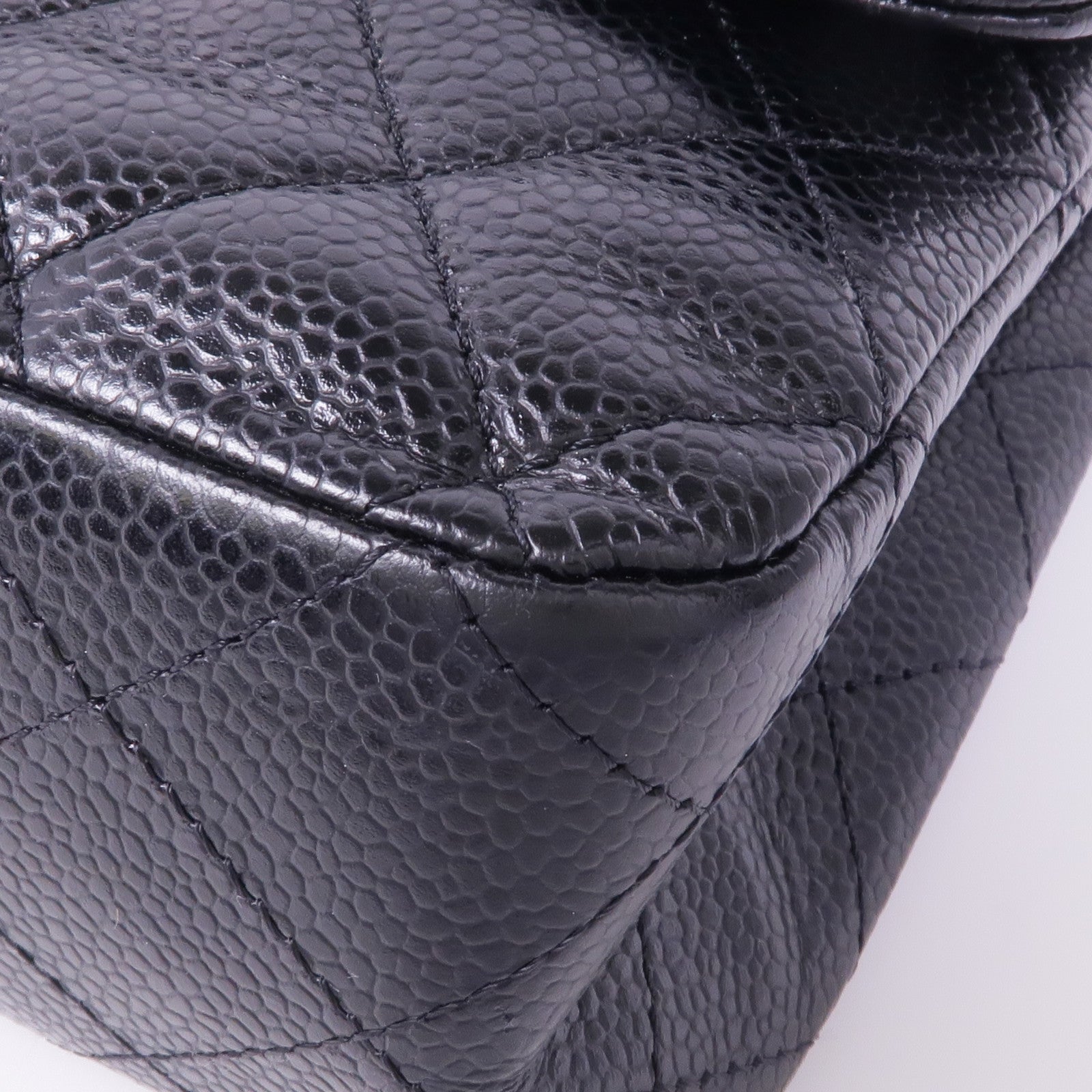 CHANEL 牛皮皮革Classic 25銀扣鏈帶肩背袋