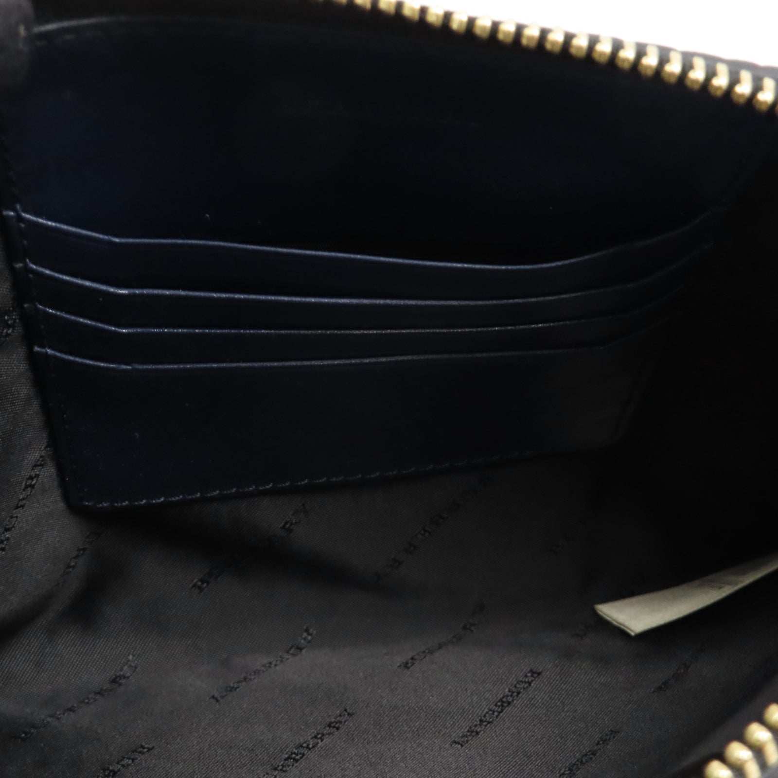BURBERRY 牛皮皮革Shoulder Bag金扣鏈帶肩背袋深藍色
