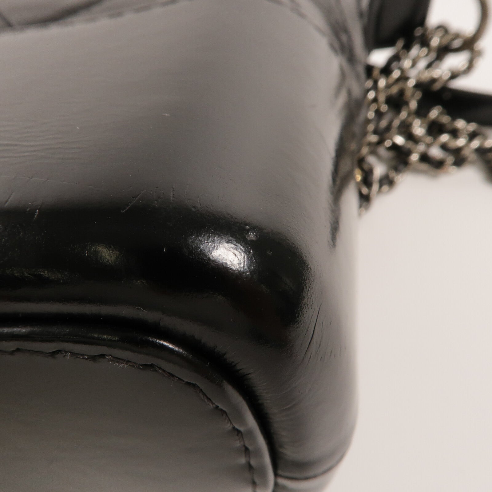 CHANEL 牛皮皮革Gabrielle Medium鏈帶手挽肩背兩用袋