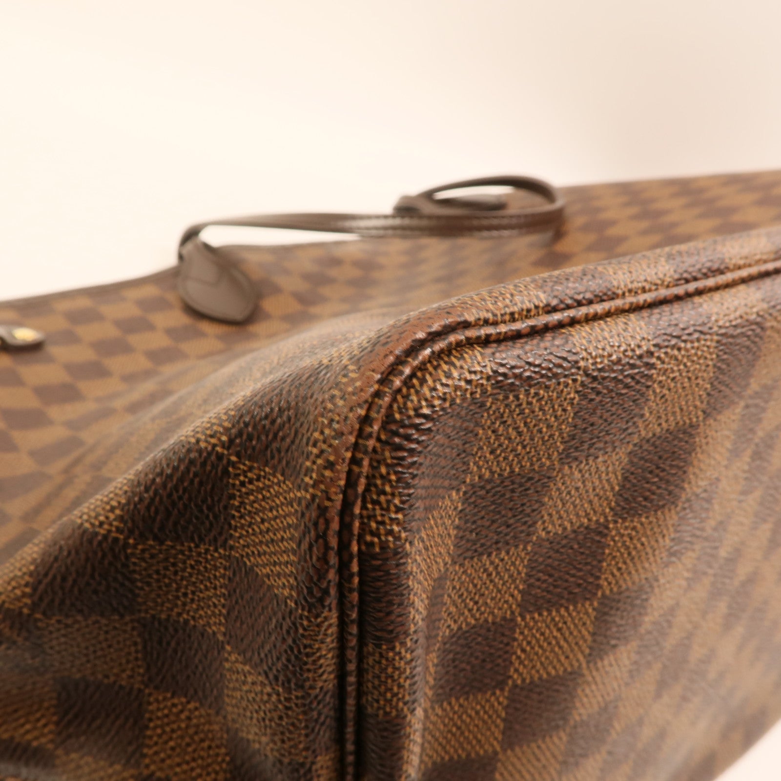 LOUIS VUITTON Damier Neverfull GM金扣肩背袋