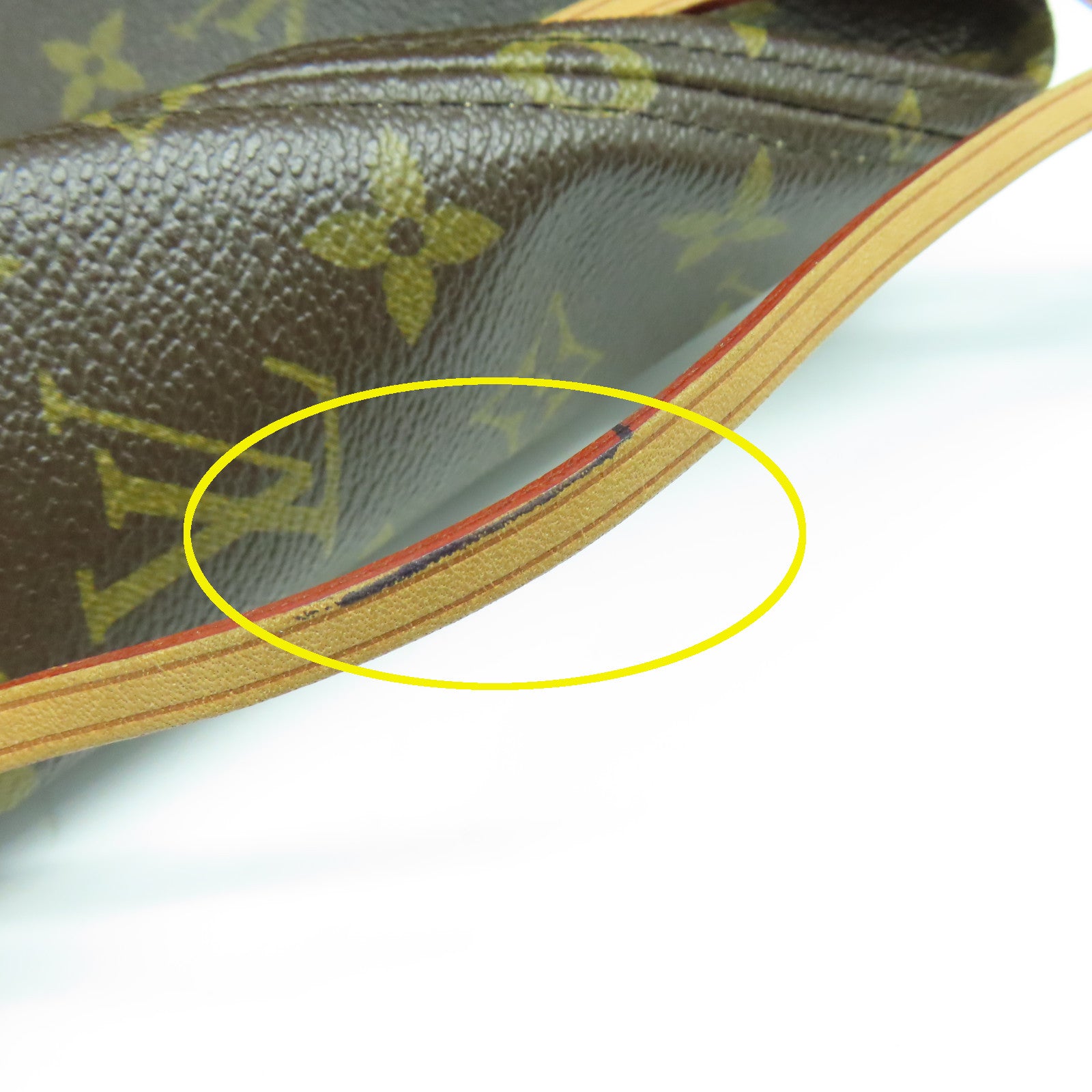 LOUIS VUITTON Monogram Neverfull MM金扣手挽袋啡色