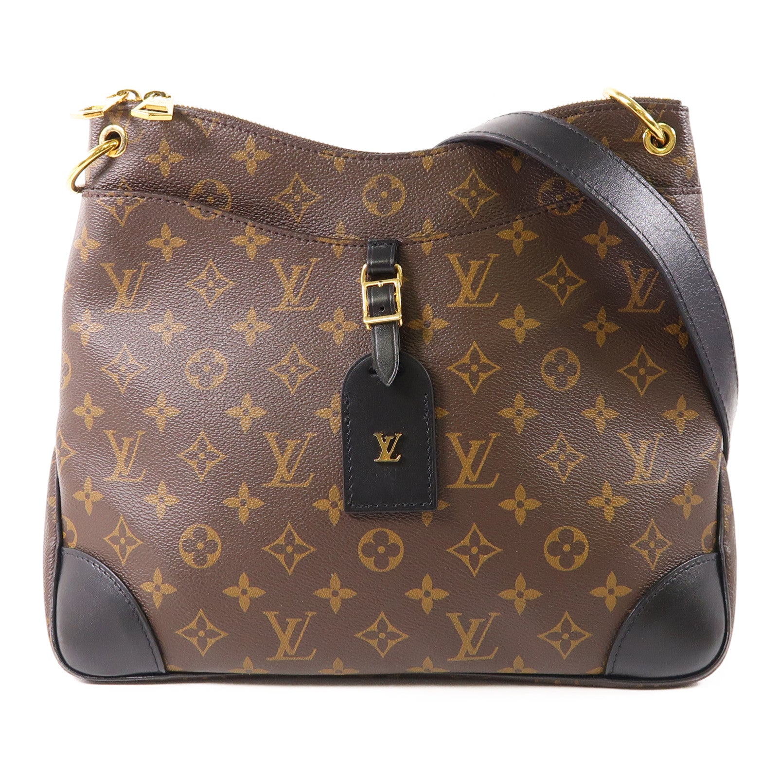 LOUIS VUITTON Monogram Odeon PM金扣肩背袋