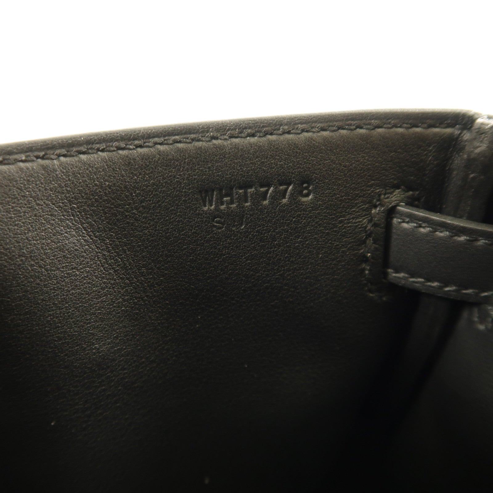 HERMES Swift皮革Kelly Jump銀扣背包Noir