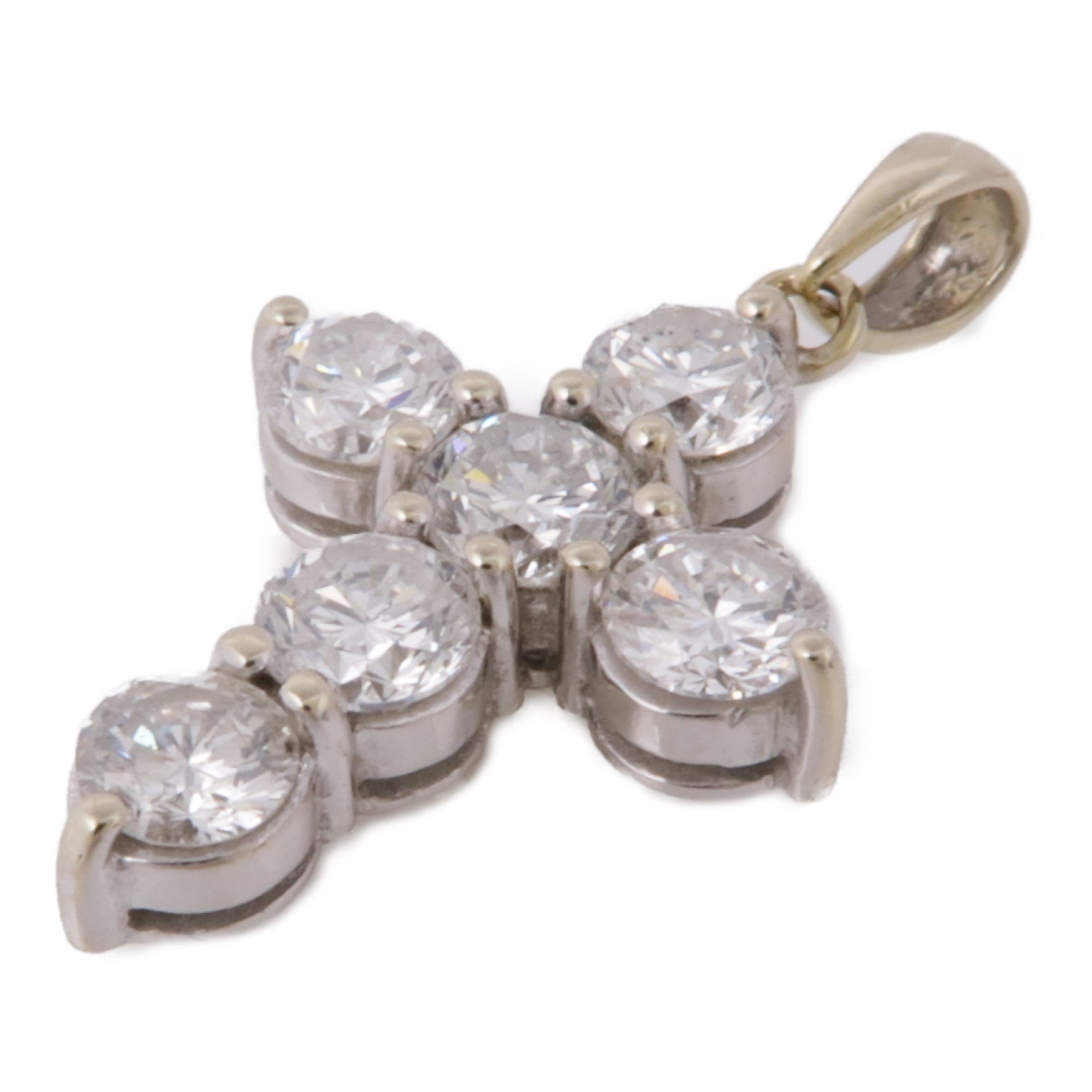 JEWELRY 18K白金Diamond Pendant Top鑽石吊墜