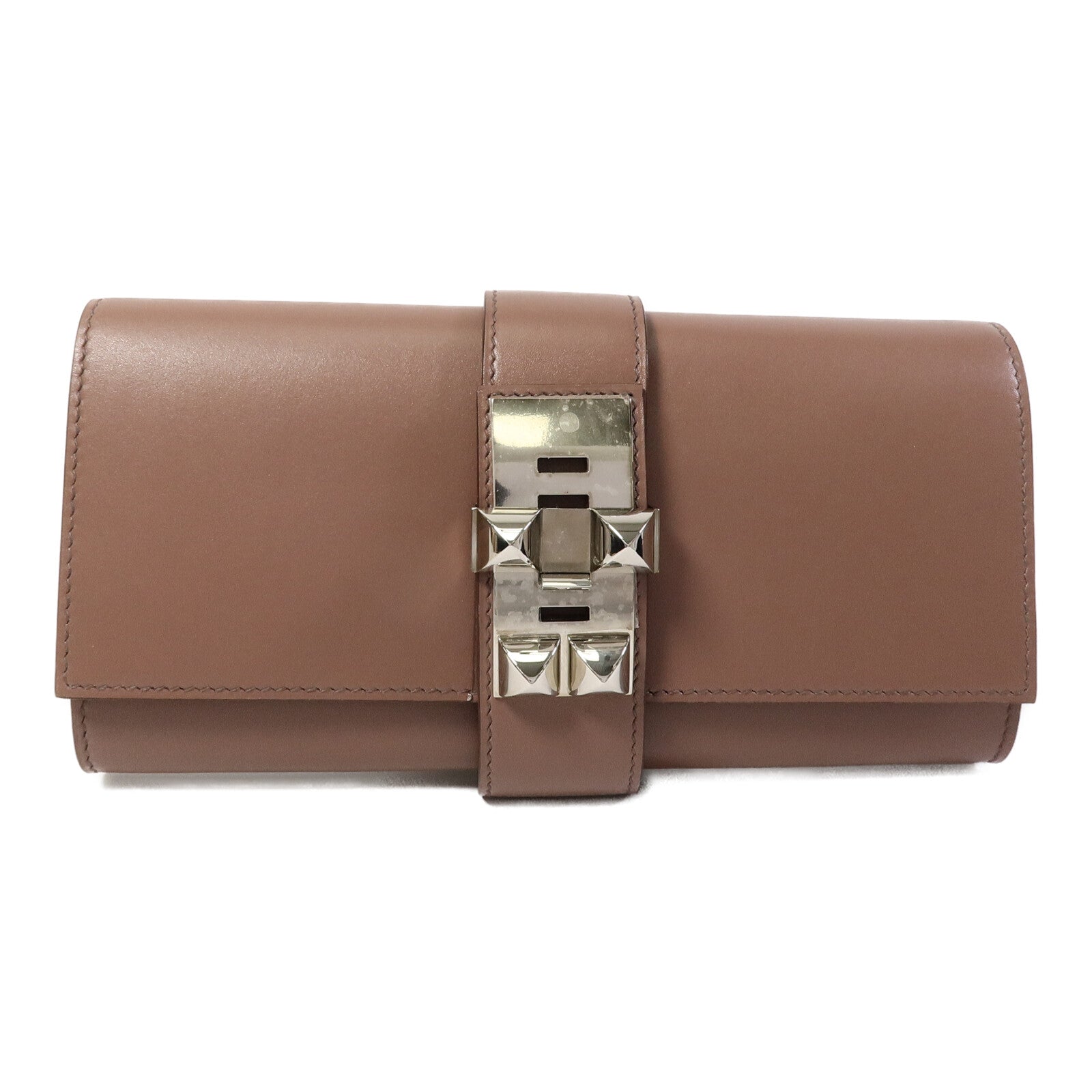HERMES Tadelat皮革Medor 23手拿包Griolet