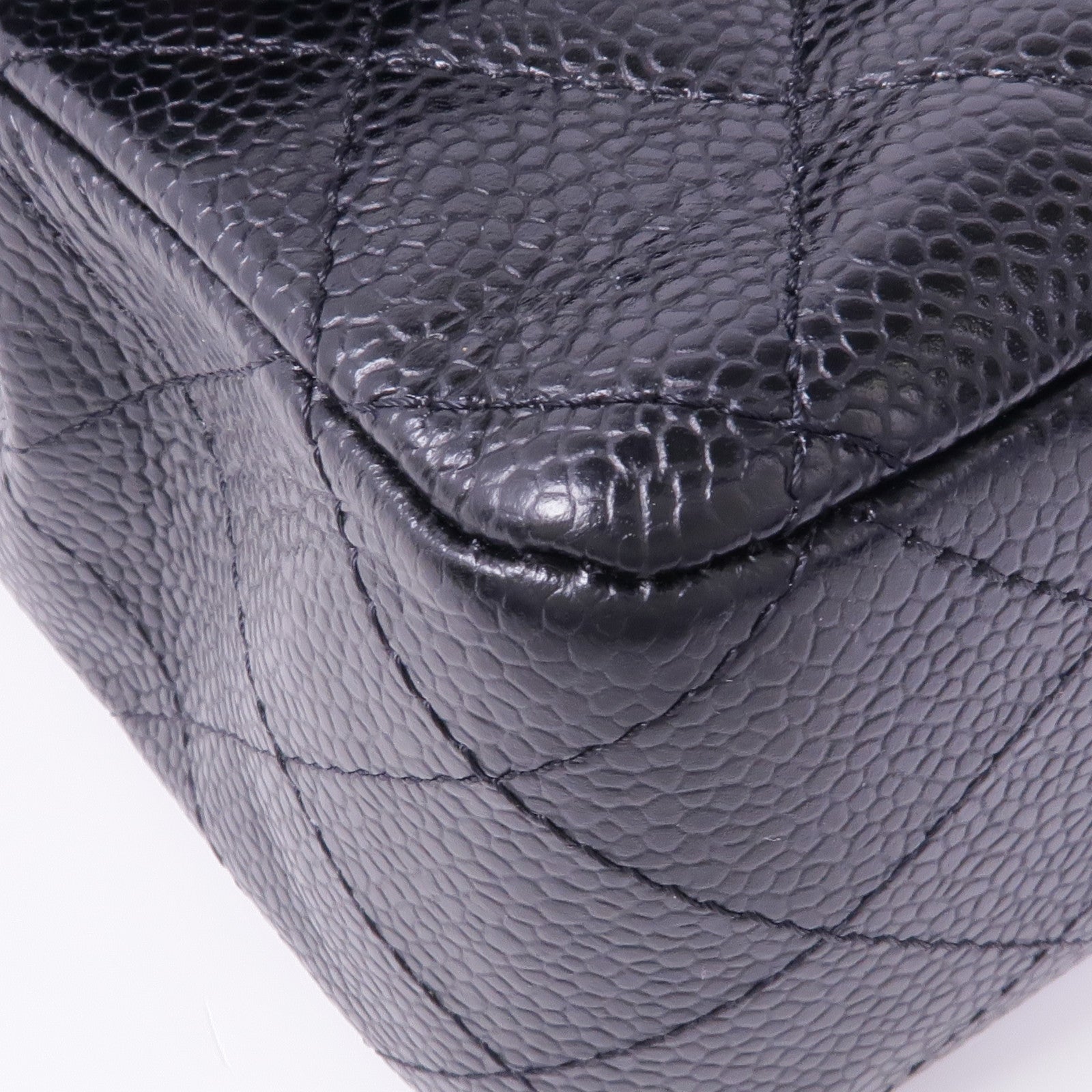 CHANEL 牛皮皮革Classic 25銀扣鏈帶肩背袋