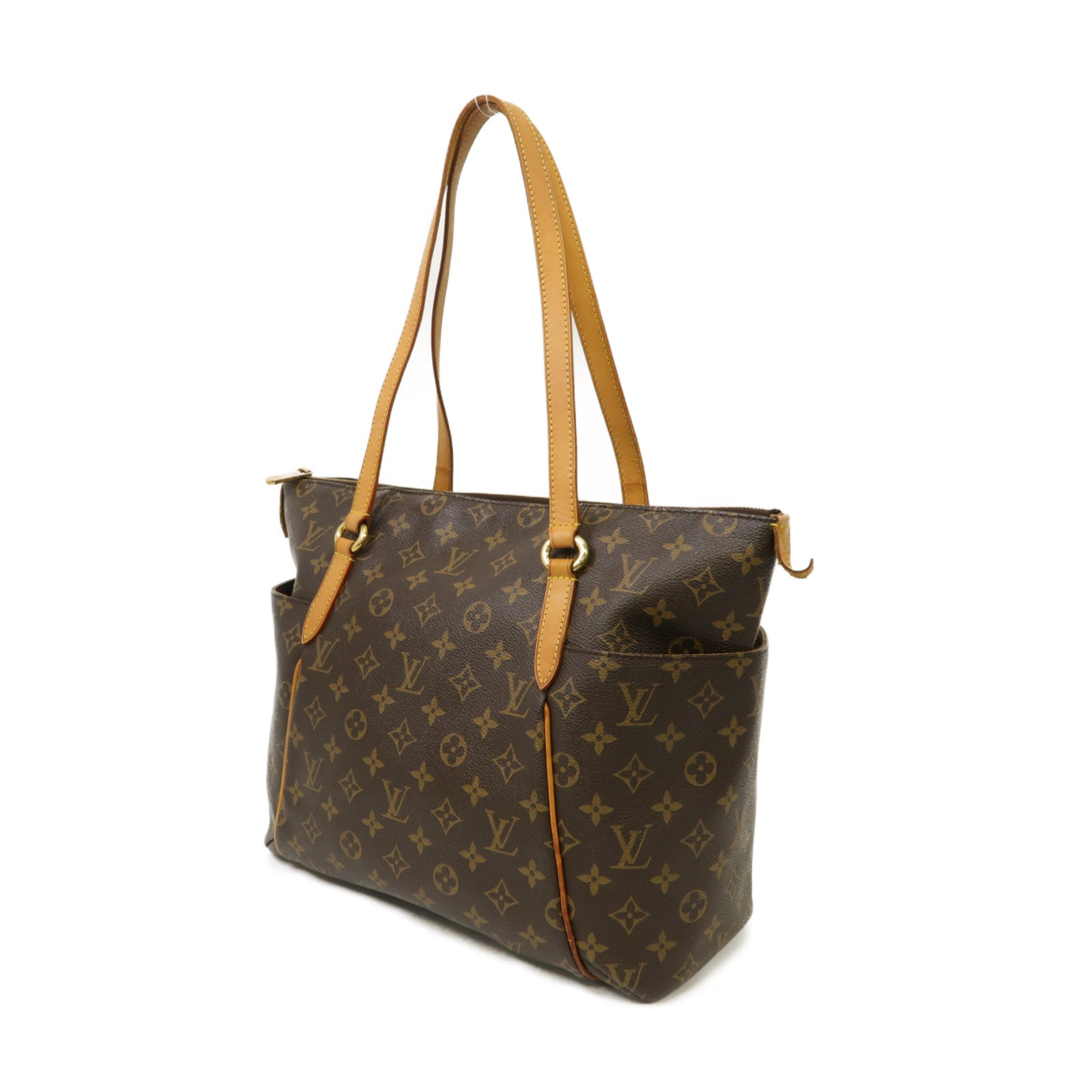 LOUIS VUITTON Monogram Totally PM金扣肩背袋啡色