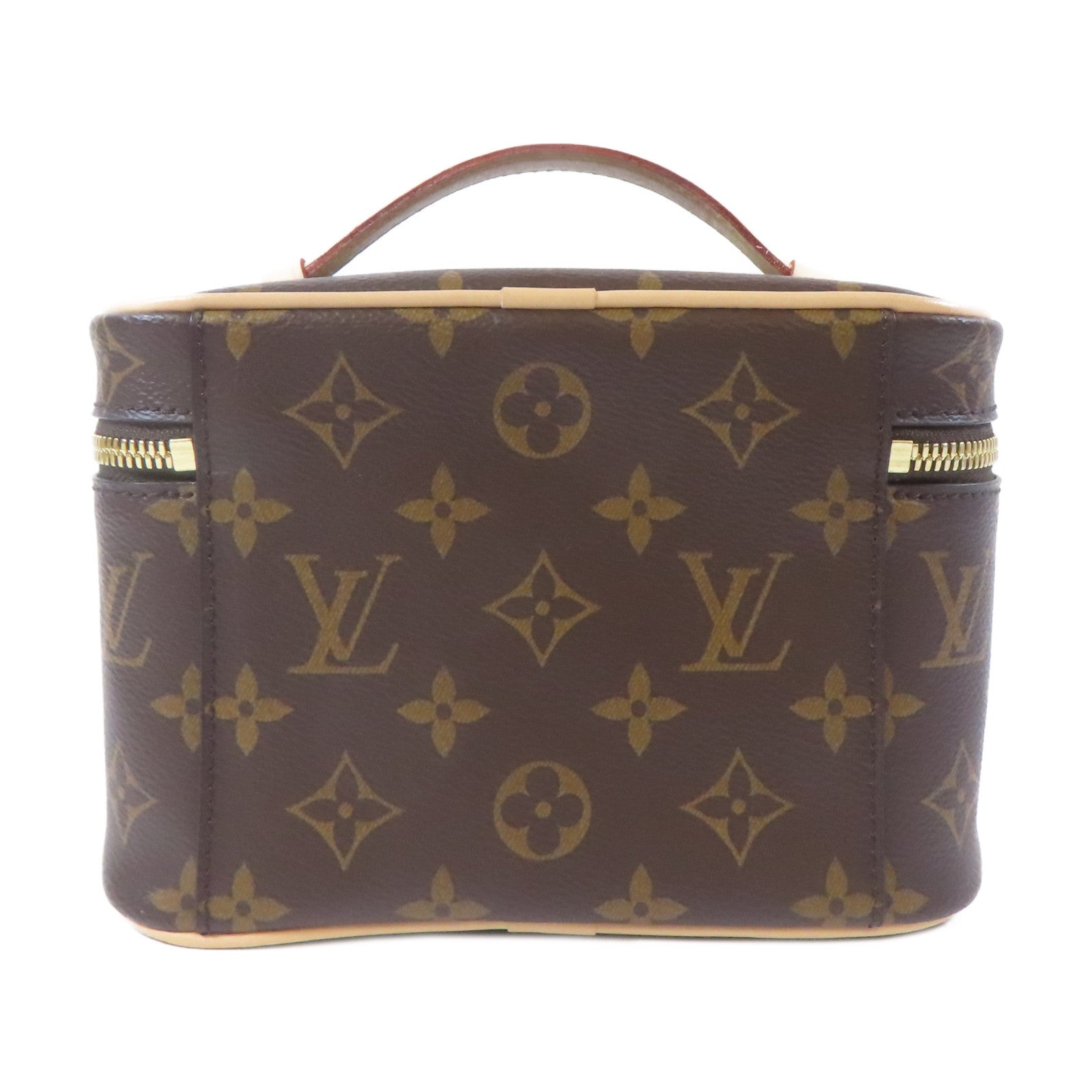 LOUIS VUITTON Monogram Nice Mini金扣手挽袋啡色