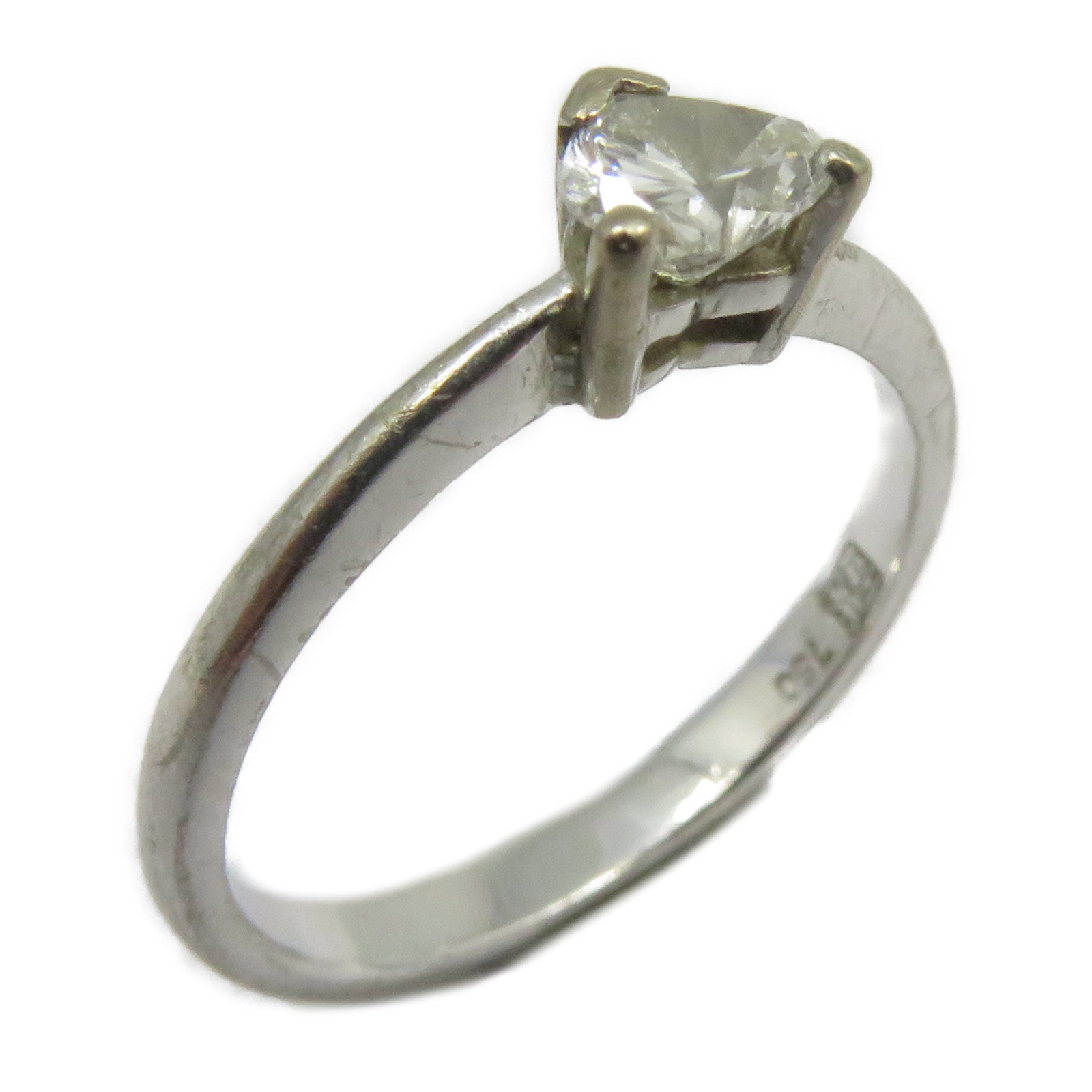 JEWELRY 【激減優惠】18K白金Ring鑽石戒指US#5