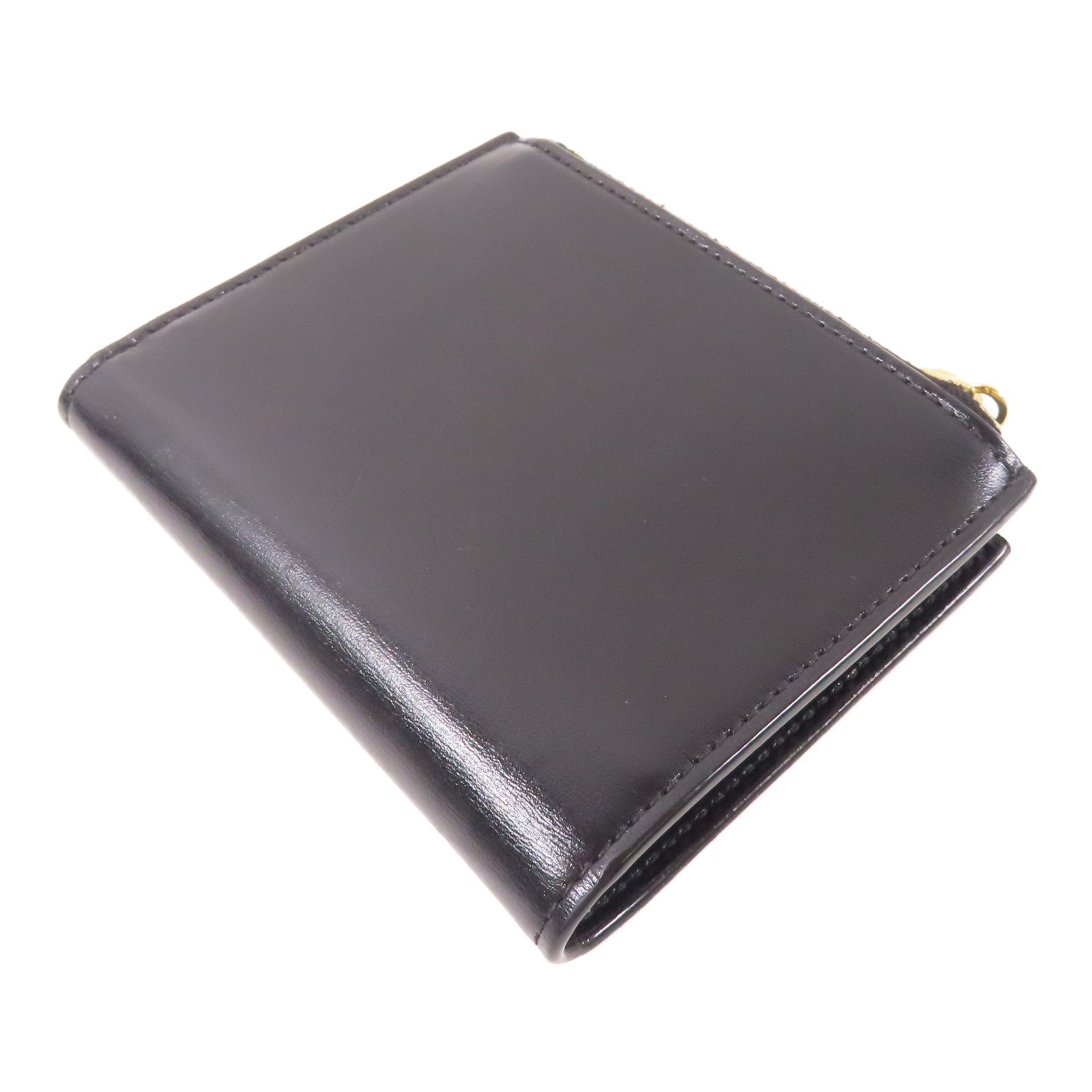 SAINT LAURENT 牛皮皮革Wallet金扣錢包