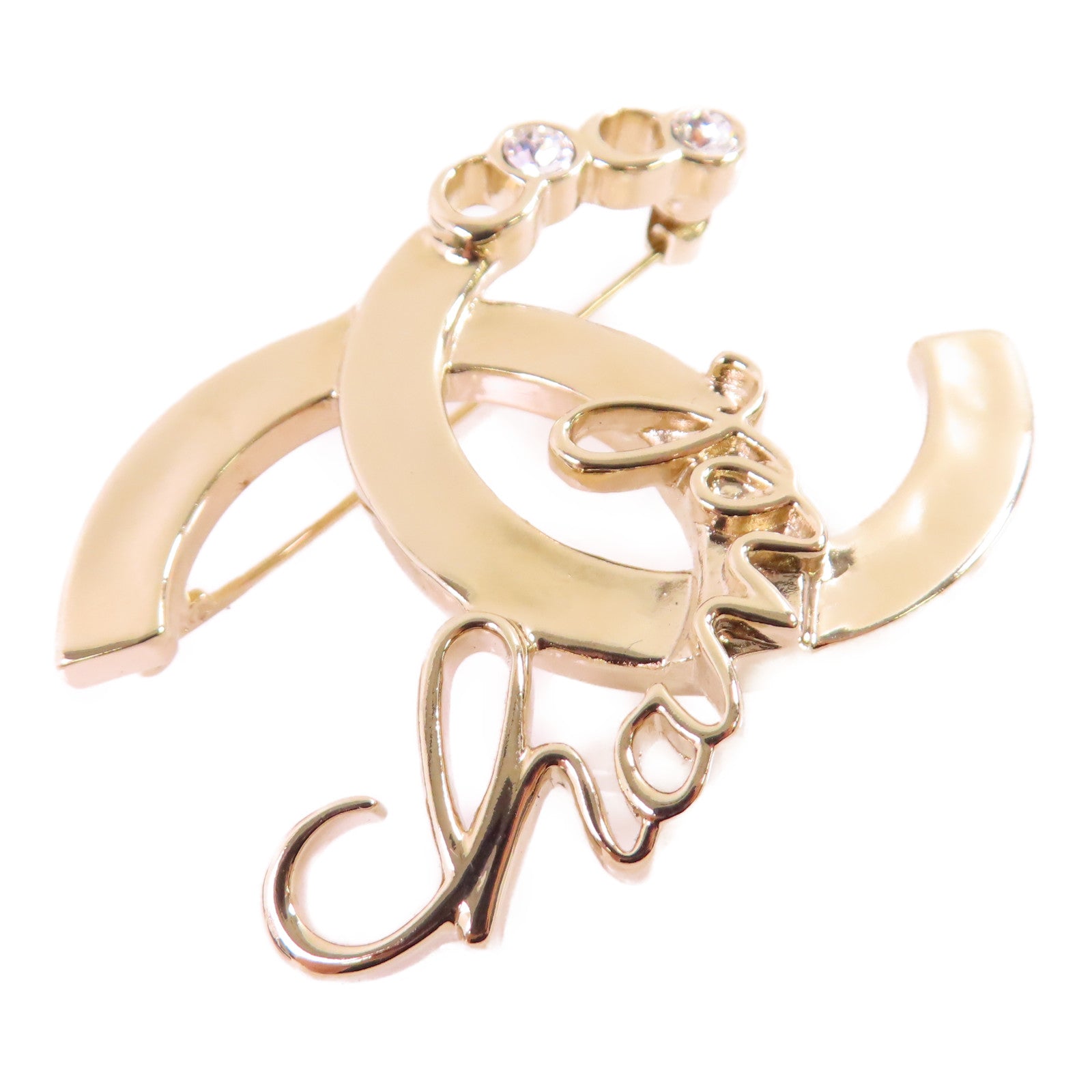 CHANEL 金屬CC Brooch金扣胸針