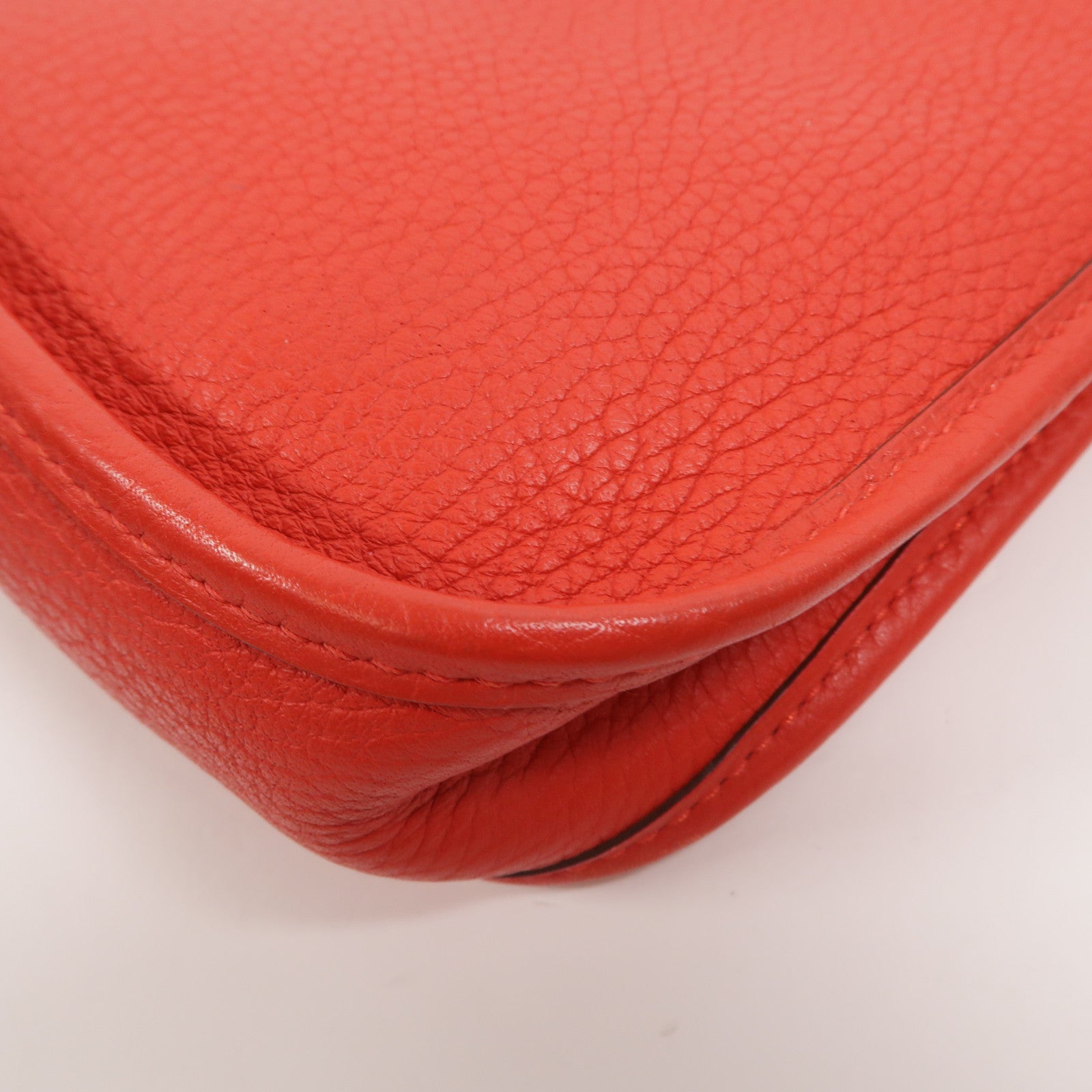 HERMES Clemence皮革Evelyne TPM肩背袋Rouge de Coeur