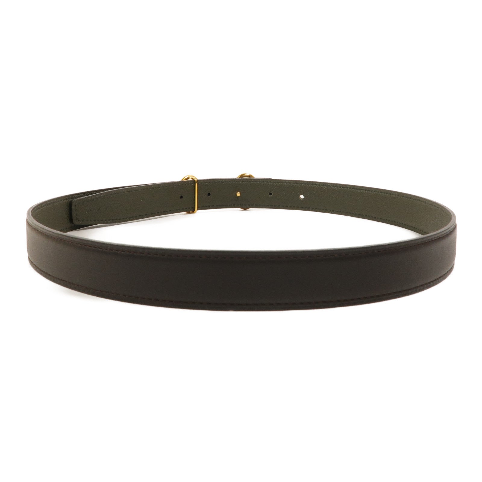 HERMES Epsom/Swift皮革Heritage Belt 80cm皮帶