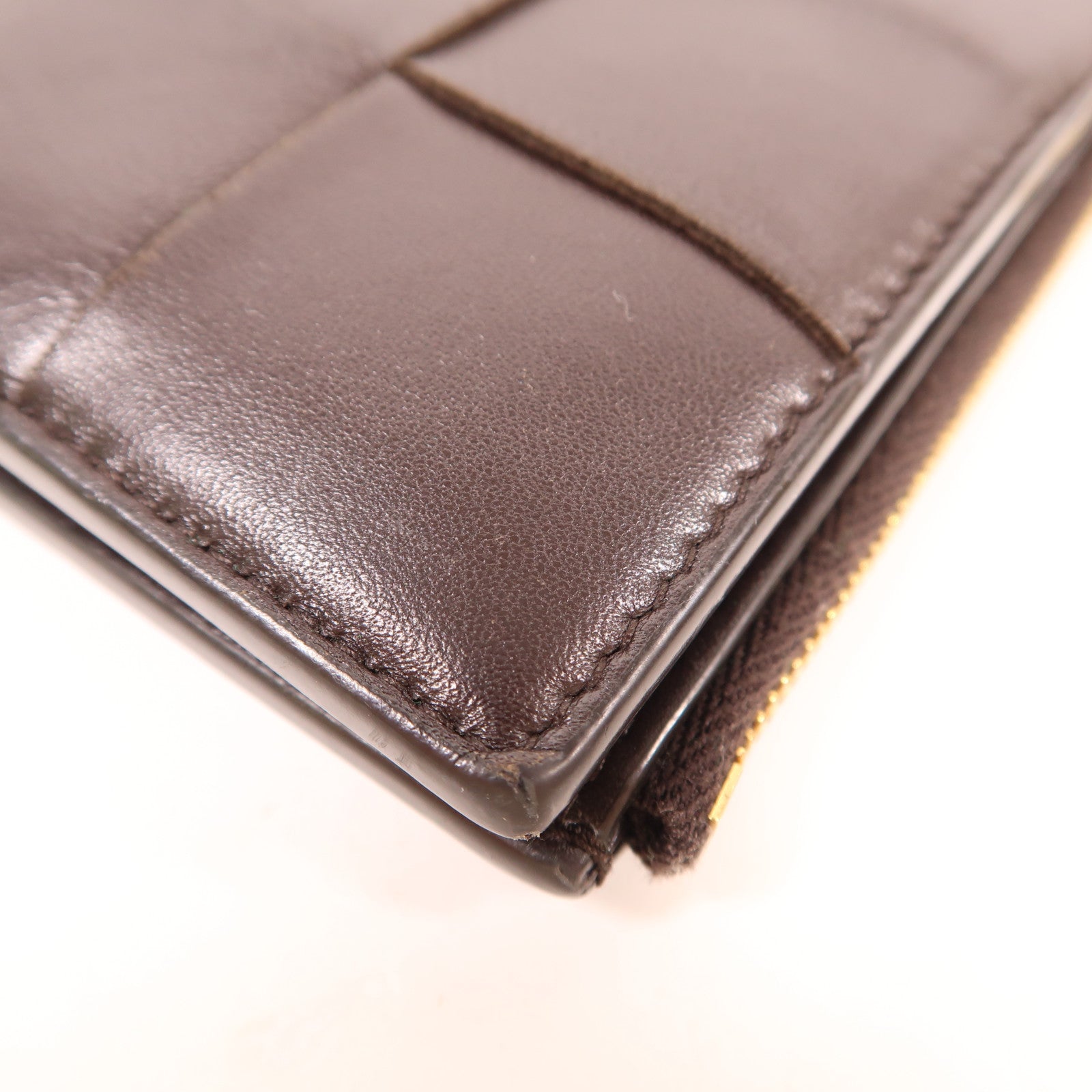 BOTTEGA VENETA 牛皮皮革Bi-Fold Wallet金扣錢包