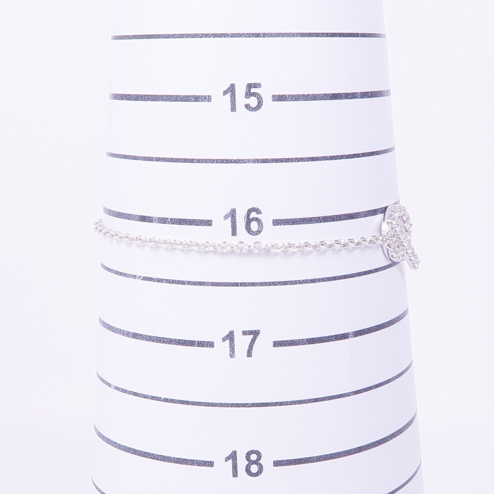 HERMES 18K白金Finesse Bracelet鑽石手鏈