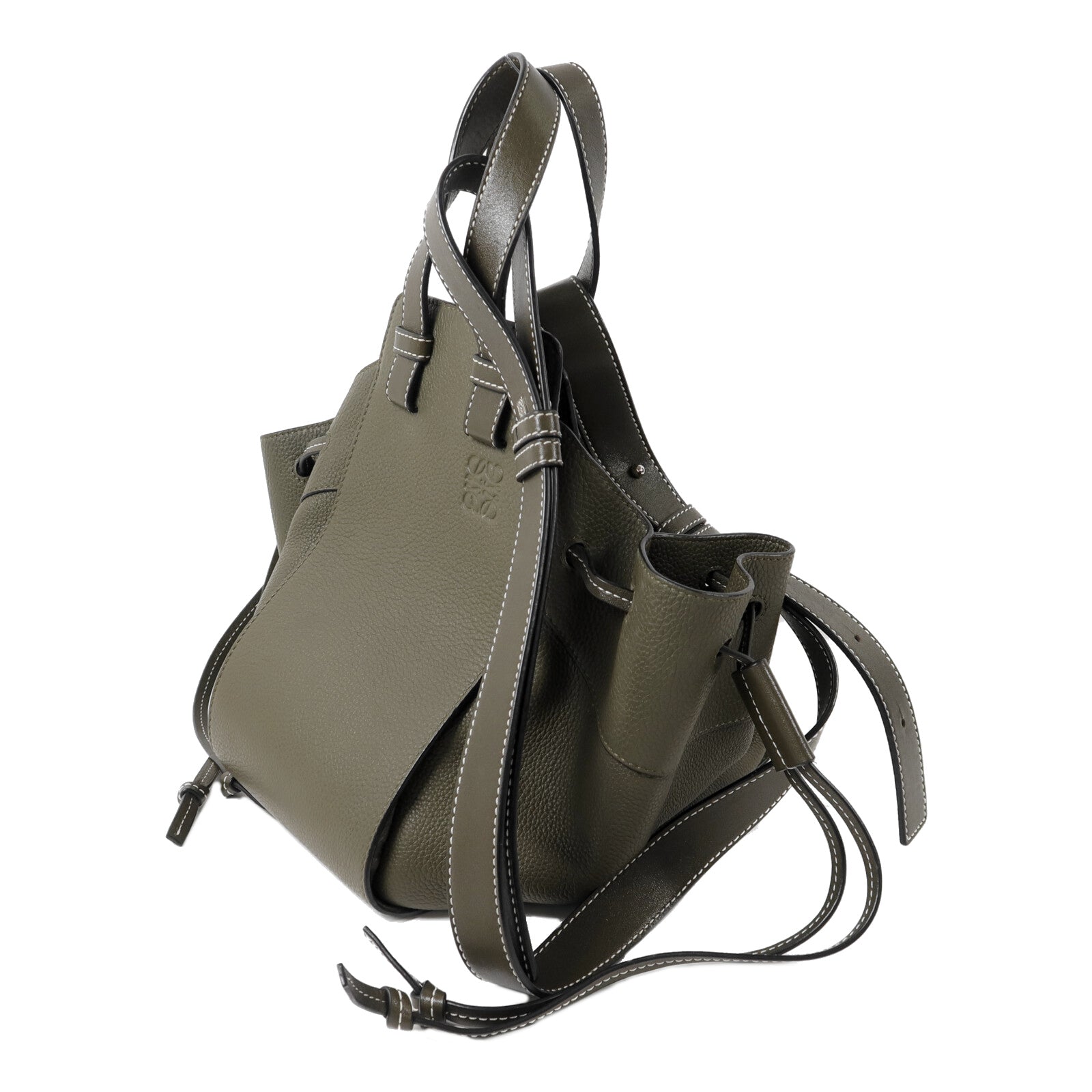 LOEWE 牛皮皮革Hammock手挽肩背兩用袋