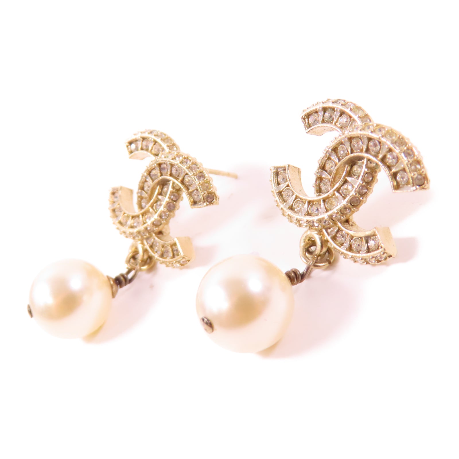 CHANEL 金屬Earrings耳環金色