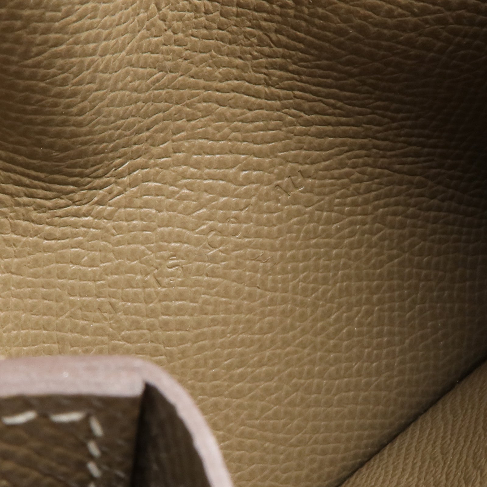 HERMES Epsom皮革Kelly Pockt Compact Wallet錢包Etoupe