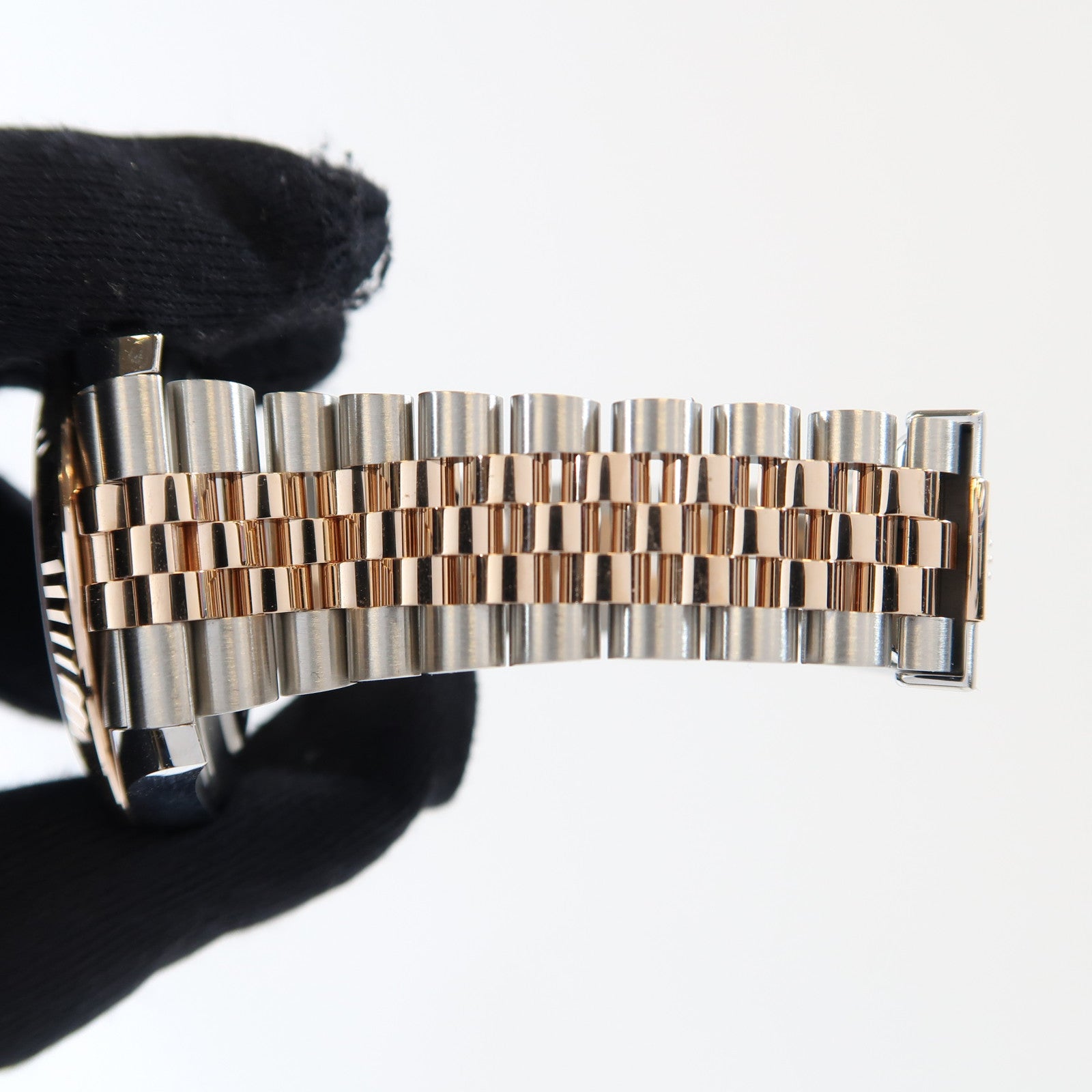 ROLEX Datejust 18K玫瑰金/不鏽鋼手錶自動機芯灰色