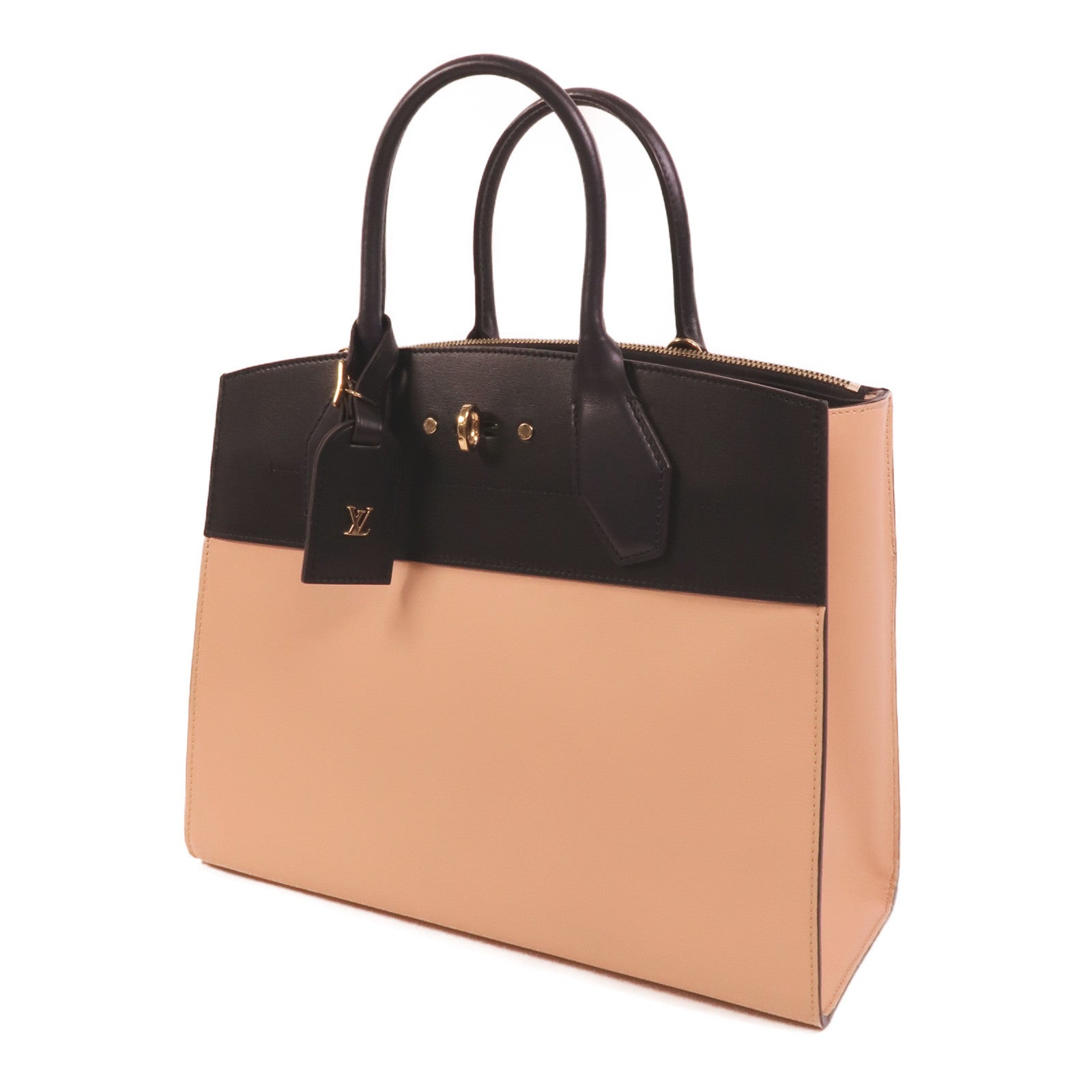 LOUIS VUITTON 皮革City Steamer MM手挽肩背兩用袋