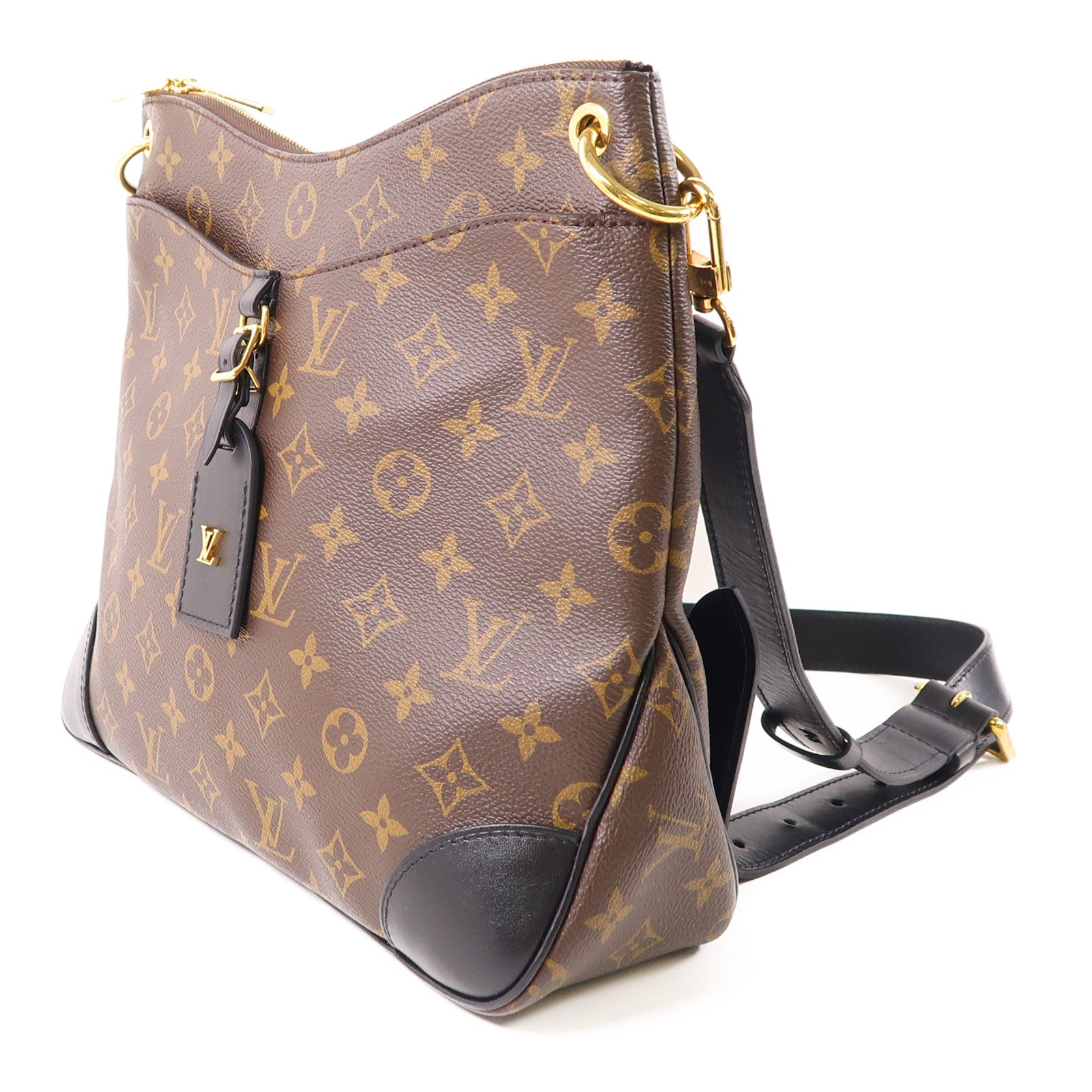 LOUIS VUITTON Monogram Odeon PM金扣肩背袋