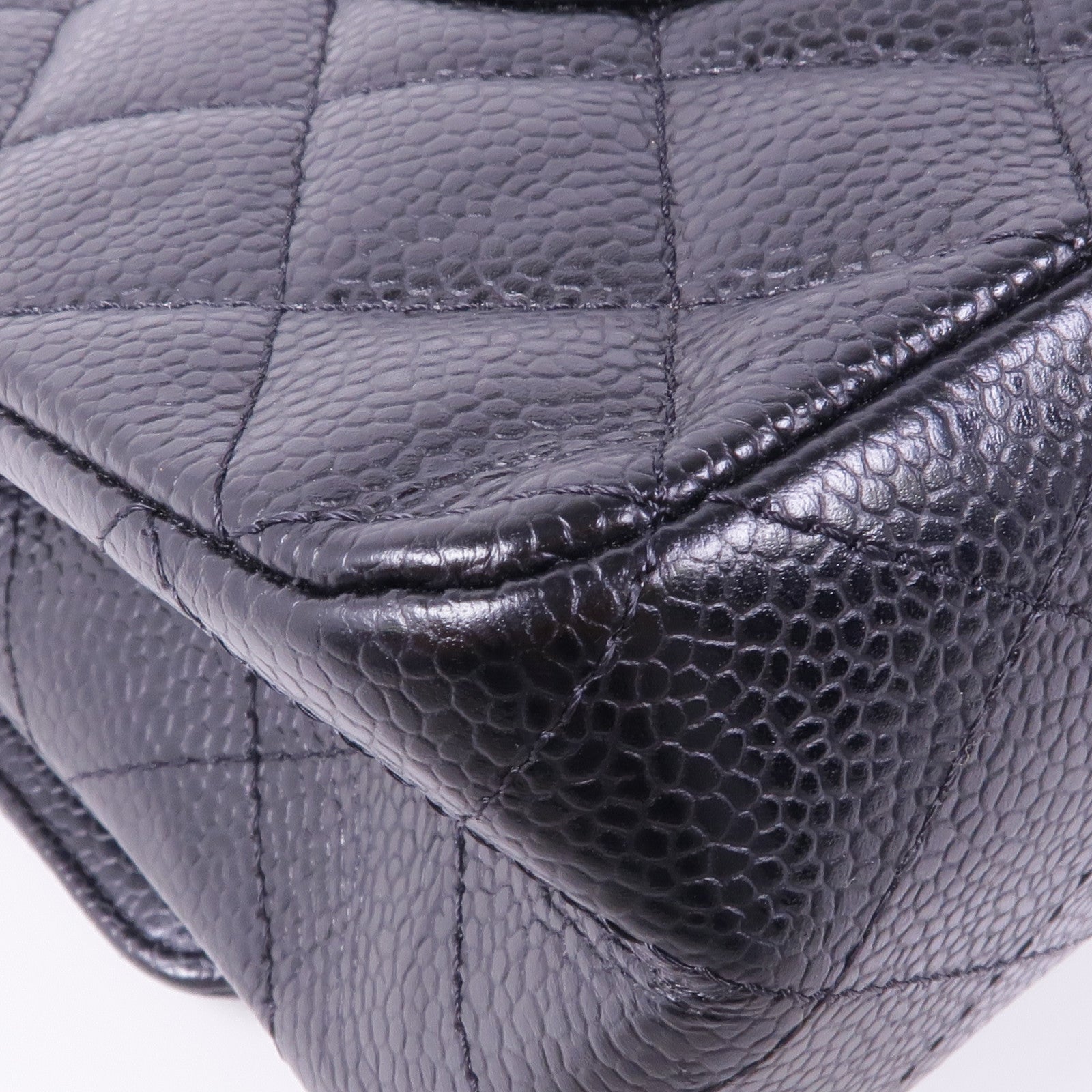 CHANEL 牛皮皮革Classic 25銀扣鏈帶肩背袋