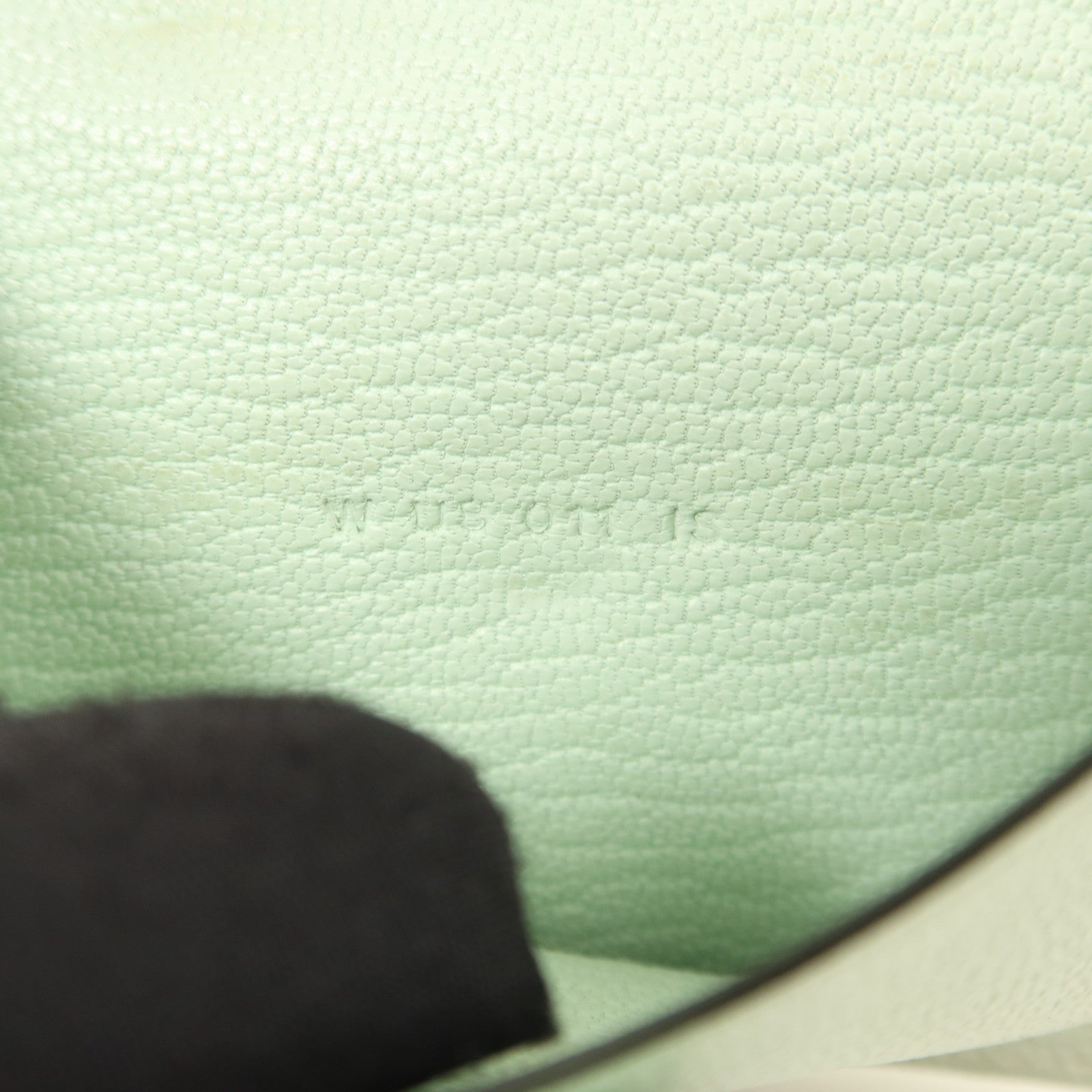 HERMES 【激減優惠】Chevre皮革Bearn Mini Wallet錢包Vert Peppermint