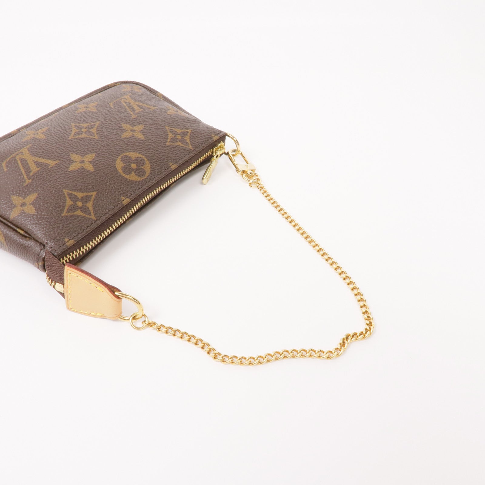 LOUIS VUITTON Monogram Mini Pochette Accessoires金扣手挽袋
