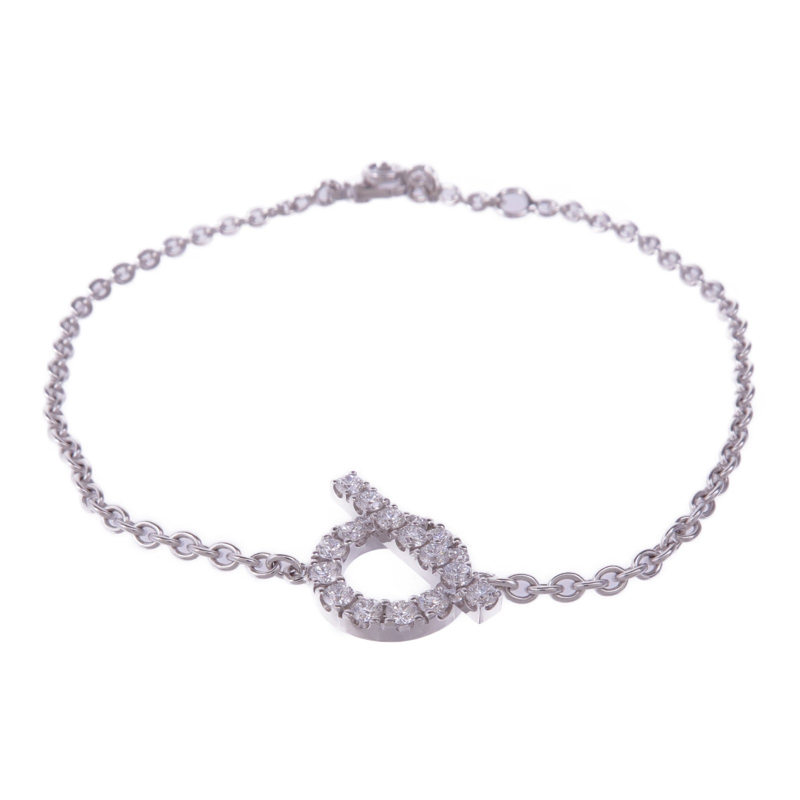HERMES 【激減優惠】18K白金Finesse Bracelet鑽石手鏈