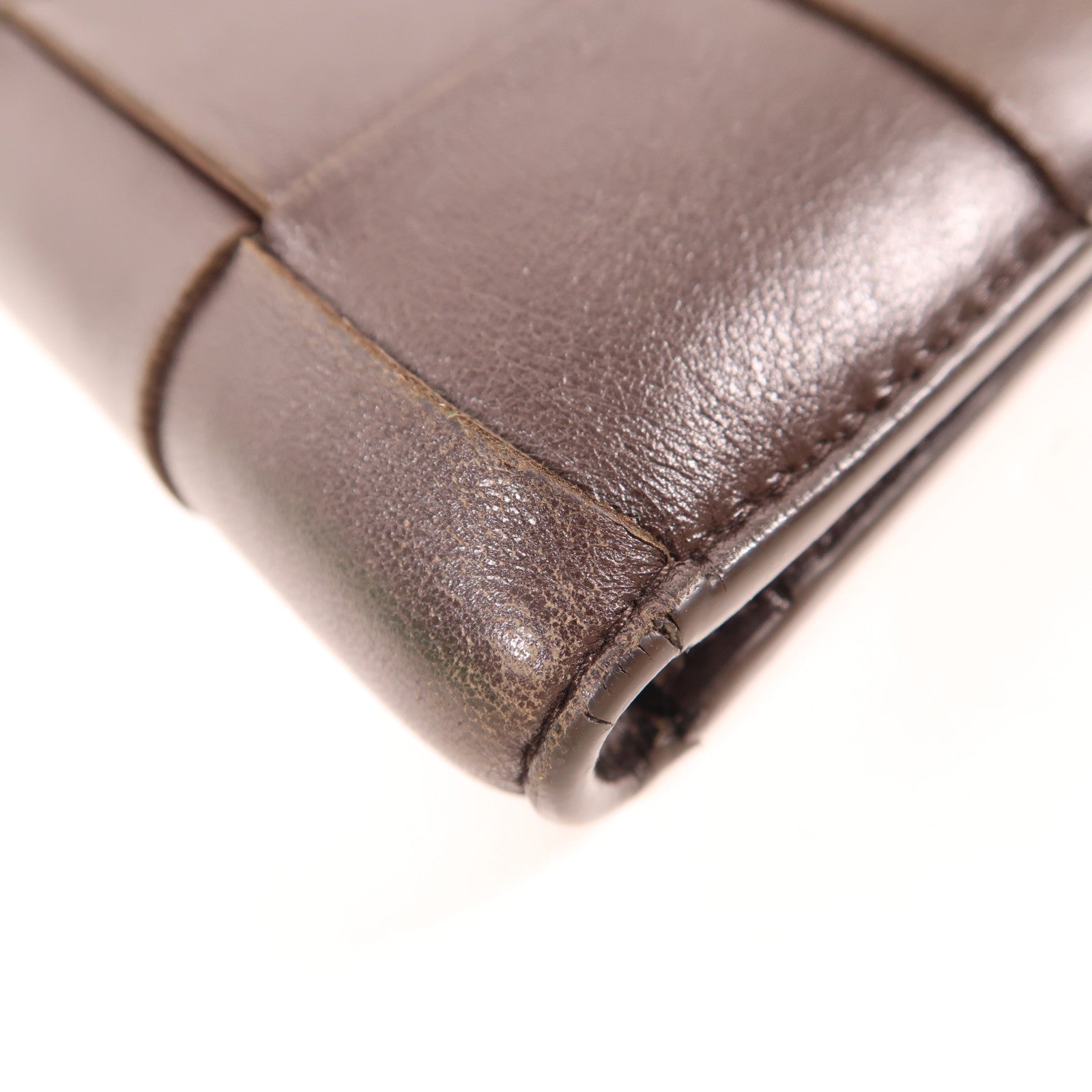BOTTEGA VENETA 牛皮皮革Bi-Fold Wallet金扣錢包