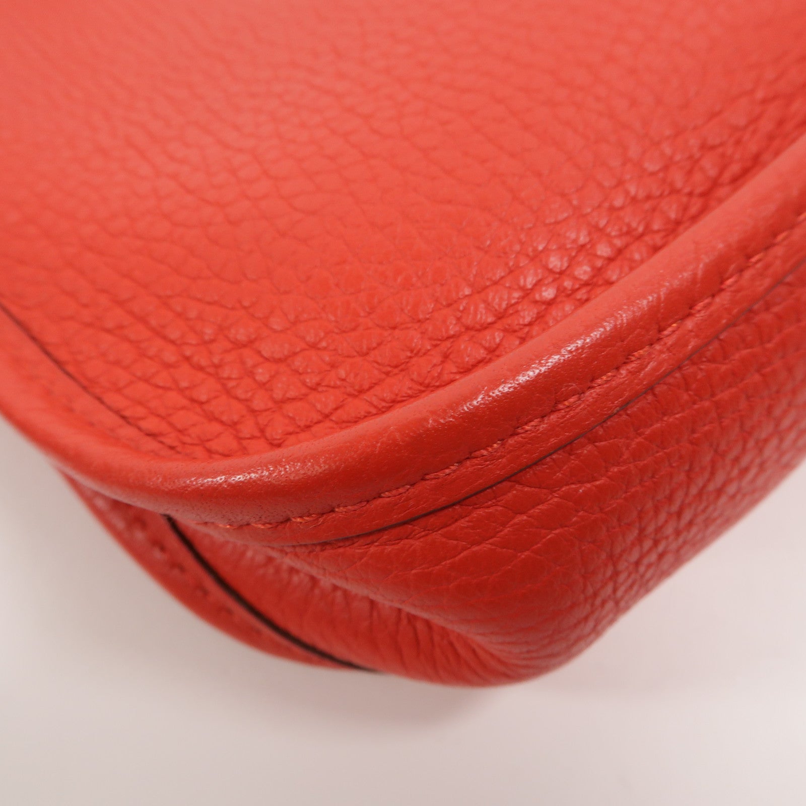 HERMES Clemence皮革Evelyne TPM肩背袋Rouge de Coeur