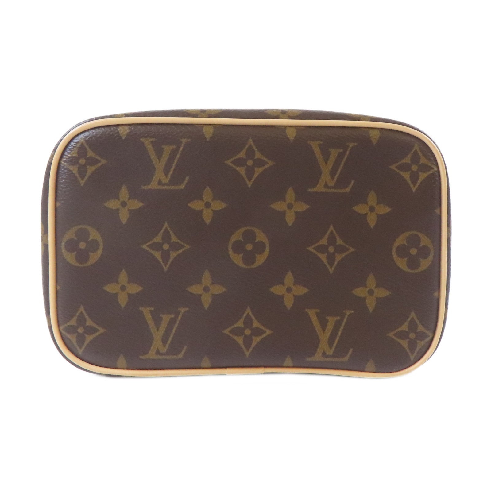 LOUIS VUITTON Monogram Nice Mini金扣手挽袋啡色