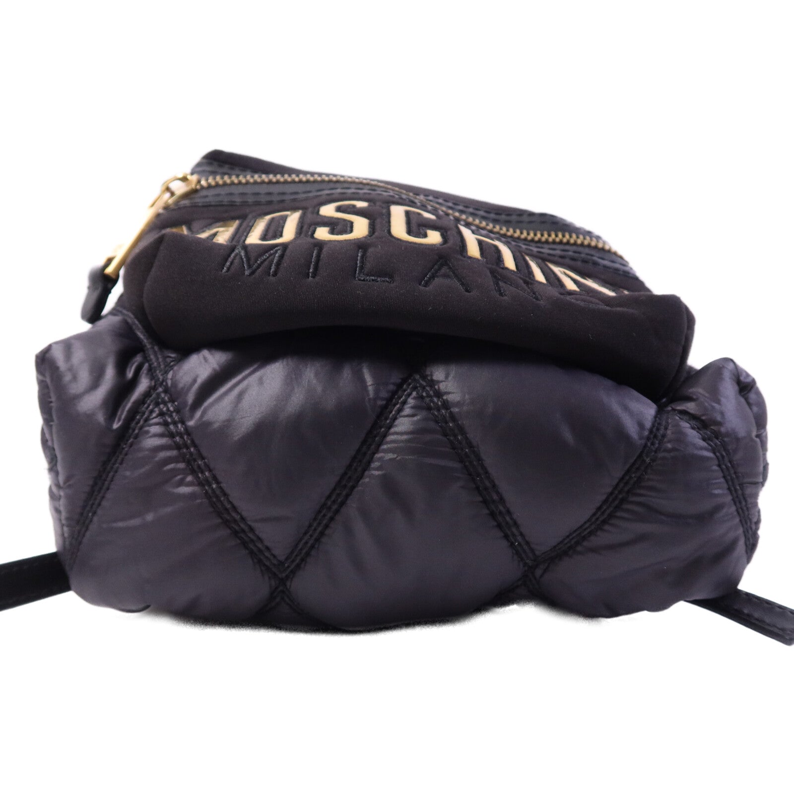 MOSCHINO 尼龍Backpack金扣背包