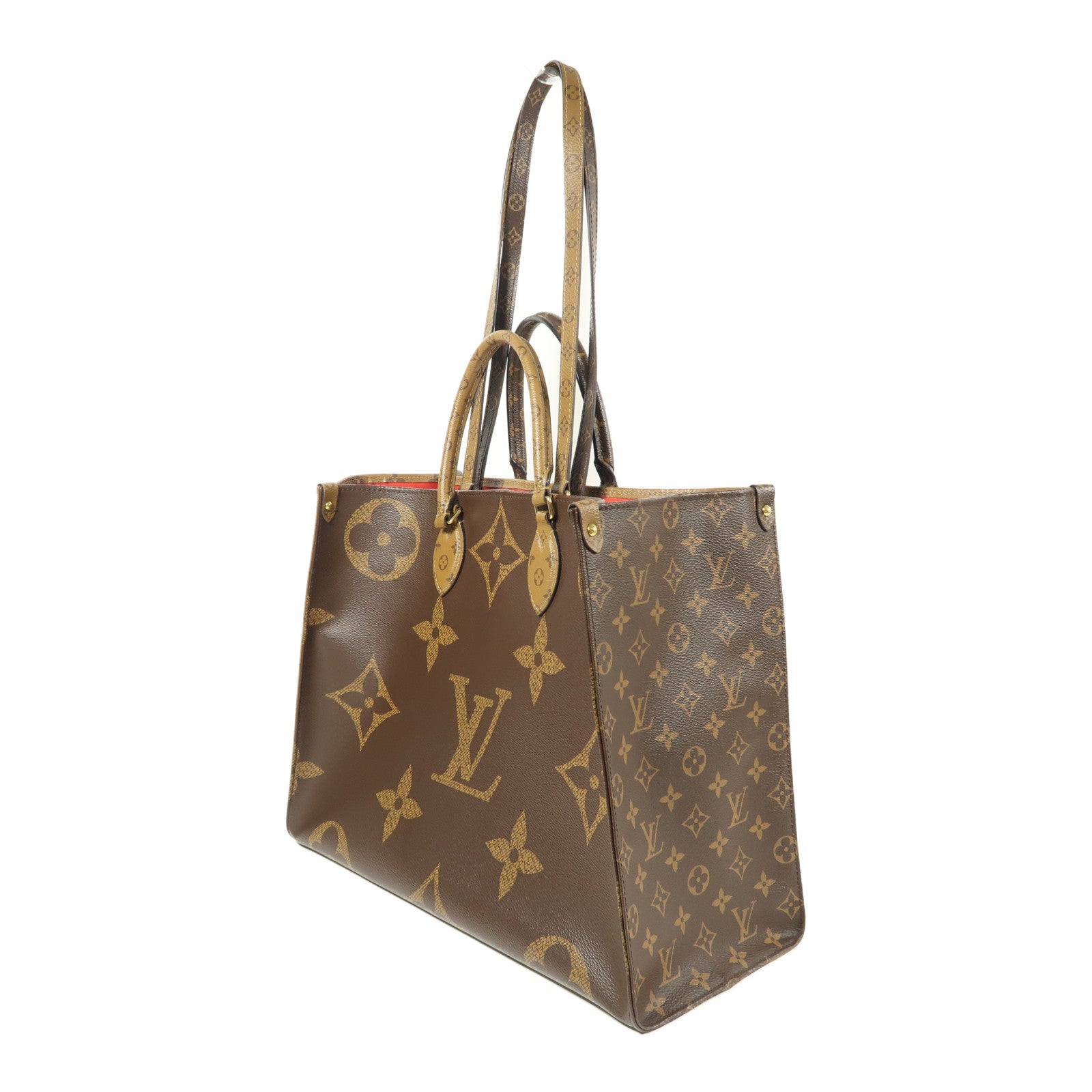 LOUIS VUITTON Monogram Giant OnTheGo GM金扣手挽肩背兩用袋