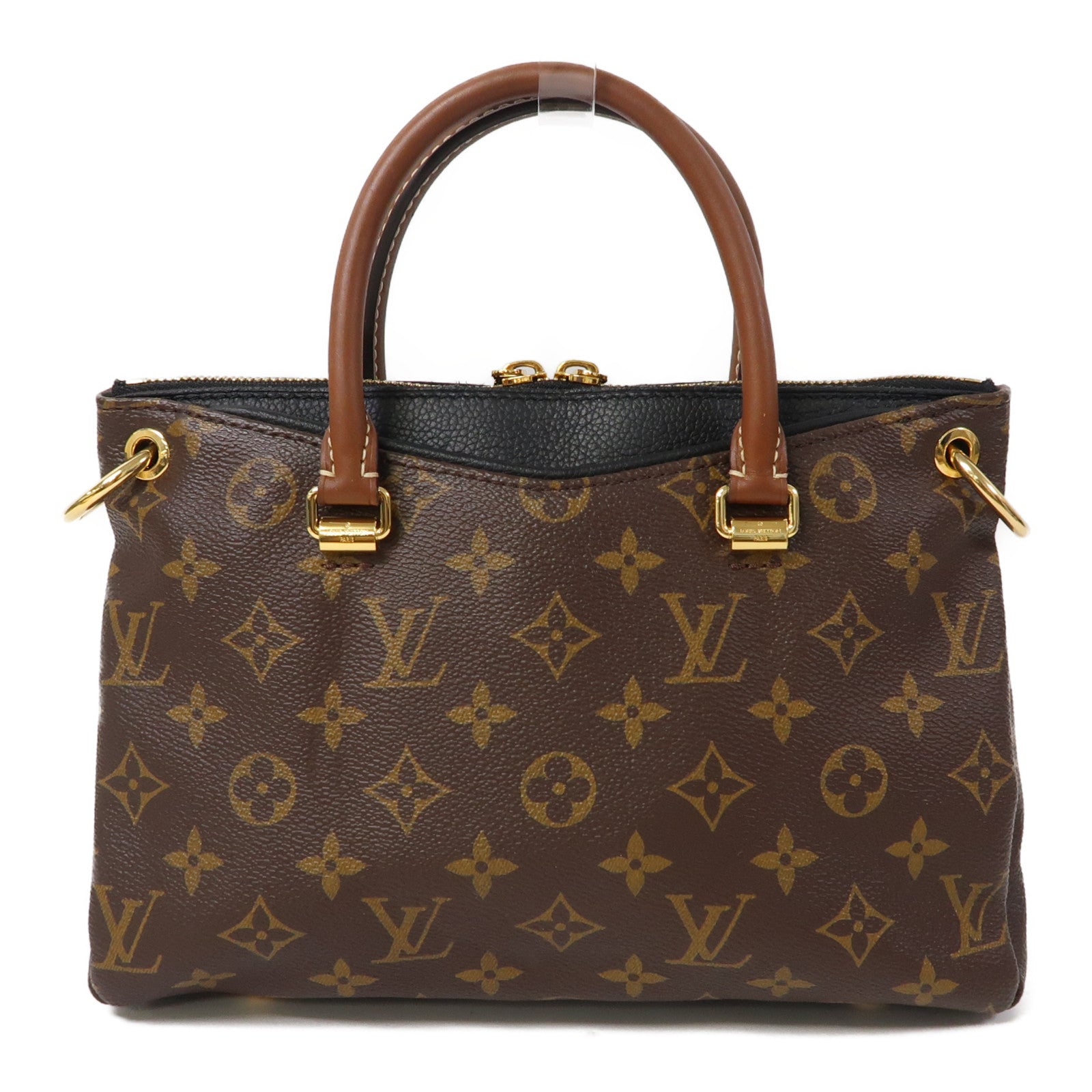 LOUIS VUITTON 【激減優惠】Monogram Pallas BB金扣手挽肩背兩用袋啡色