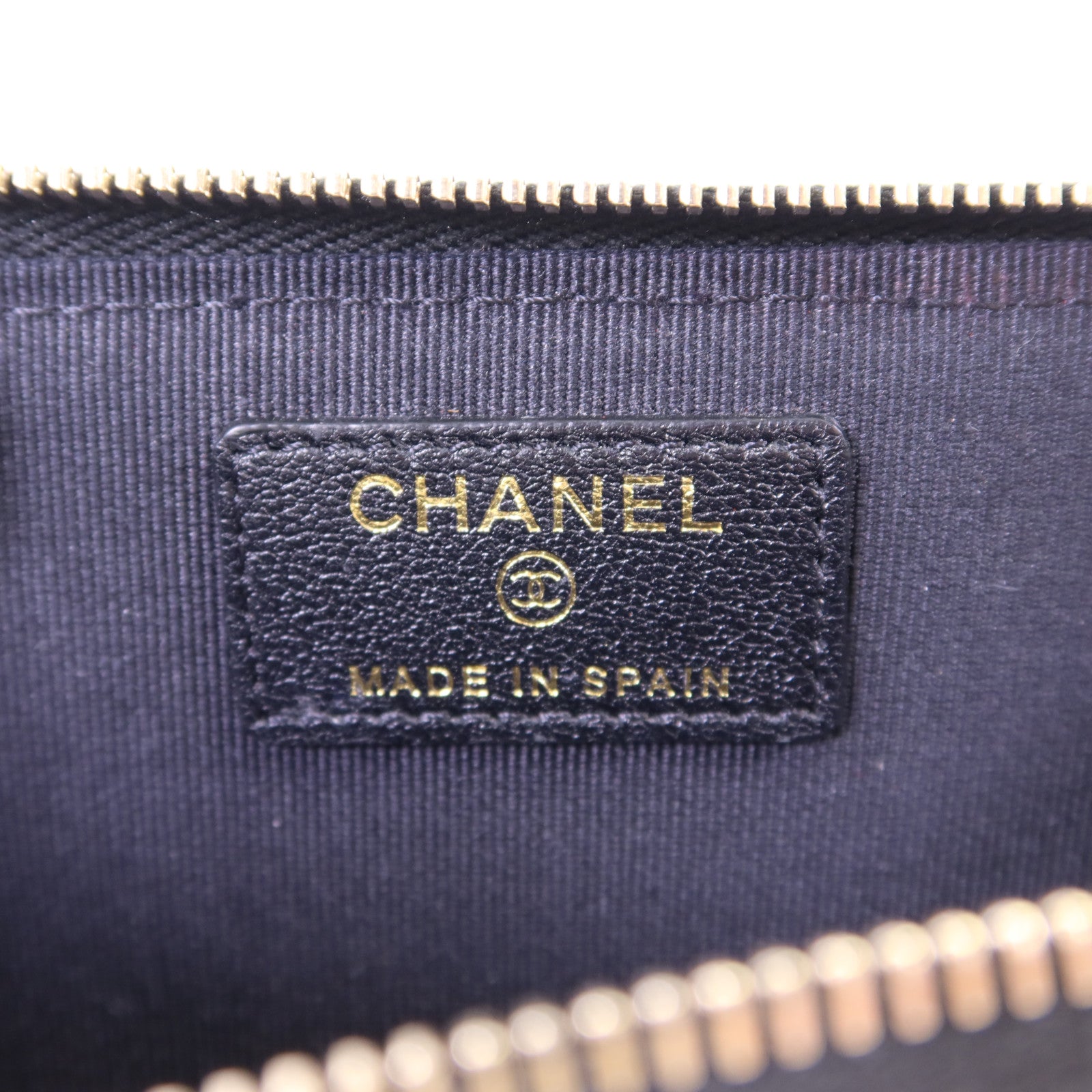 CHANEL 羊皮皮革Card Case金扣卡片套