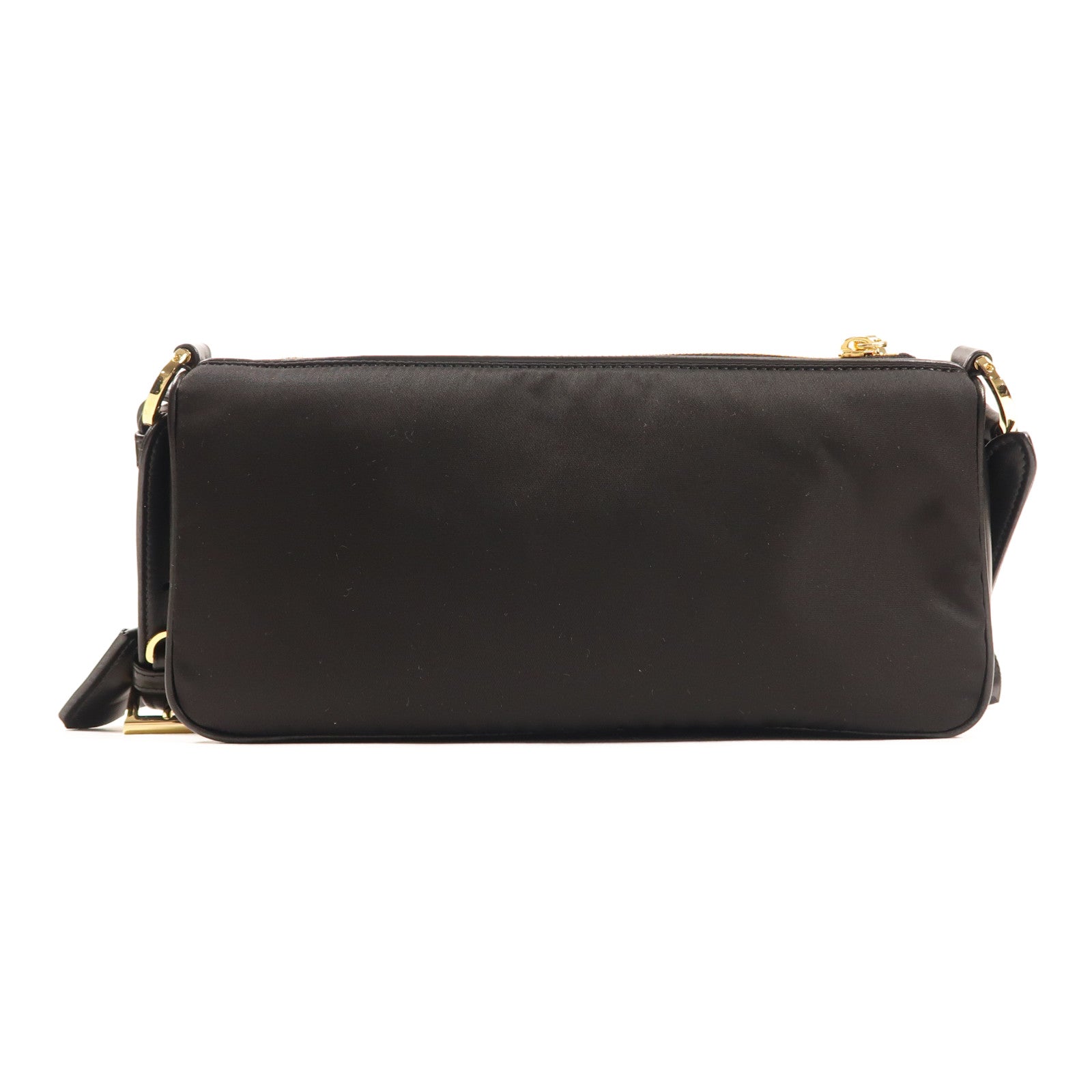 PRADA GHW Re-Nylon Shoulder Bag 1BC234VNDO 2C8Q Nylon Black