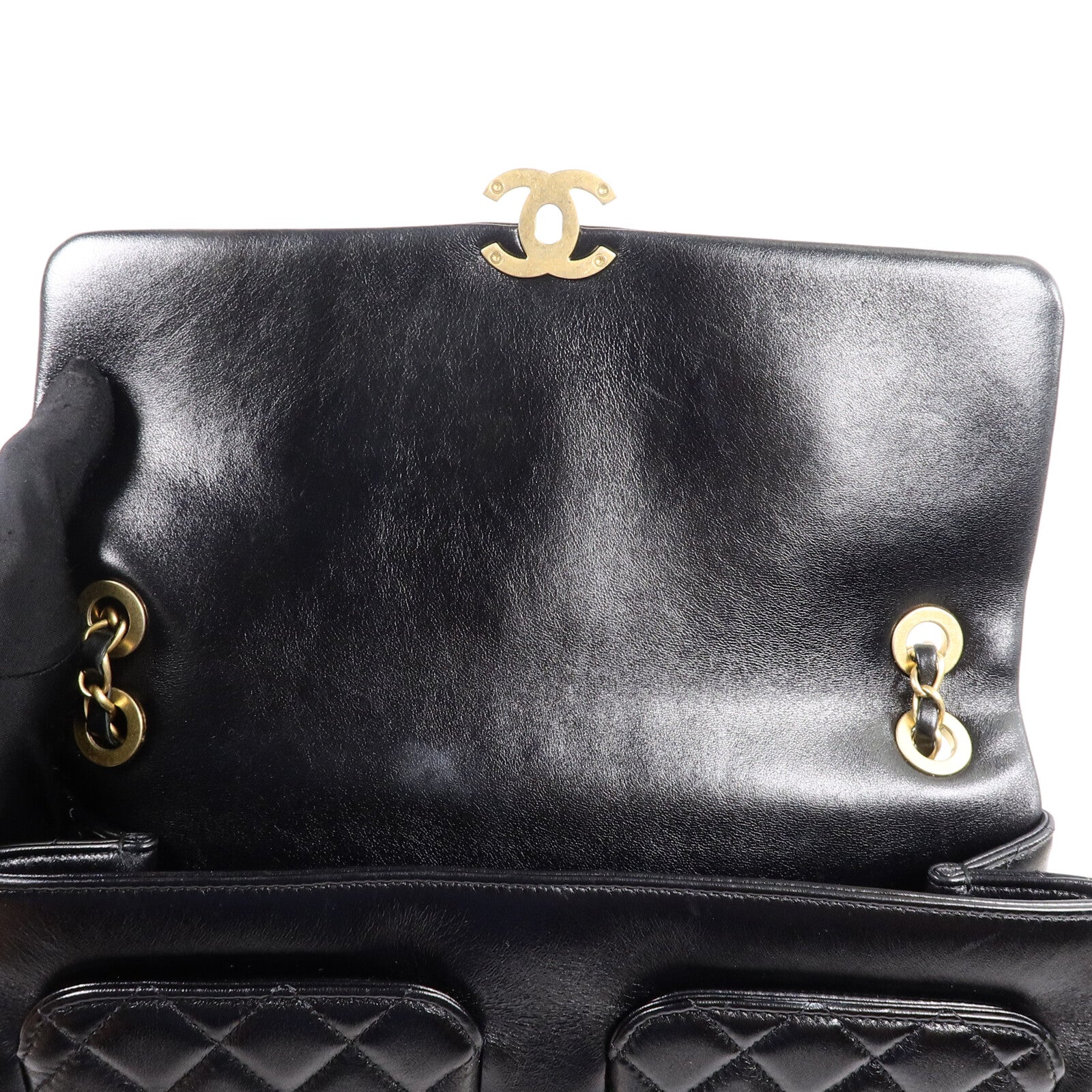 CHANEL 羊皮皮革Chain Shoulder Bag鏈帶肩背袋