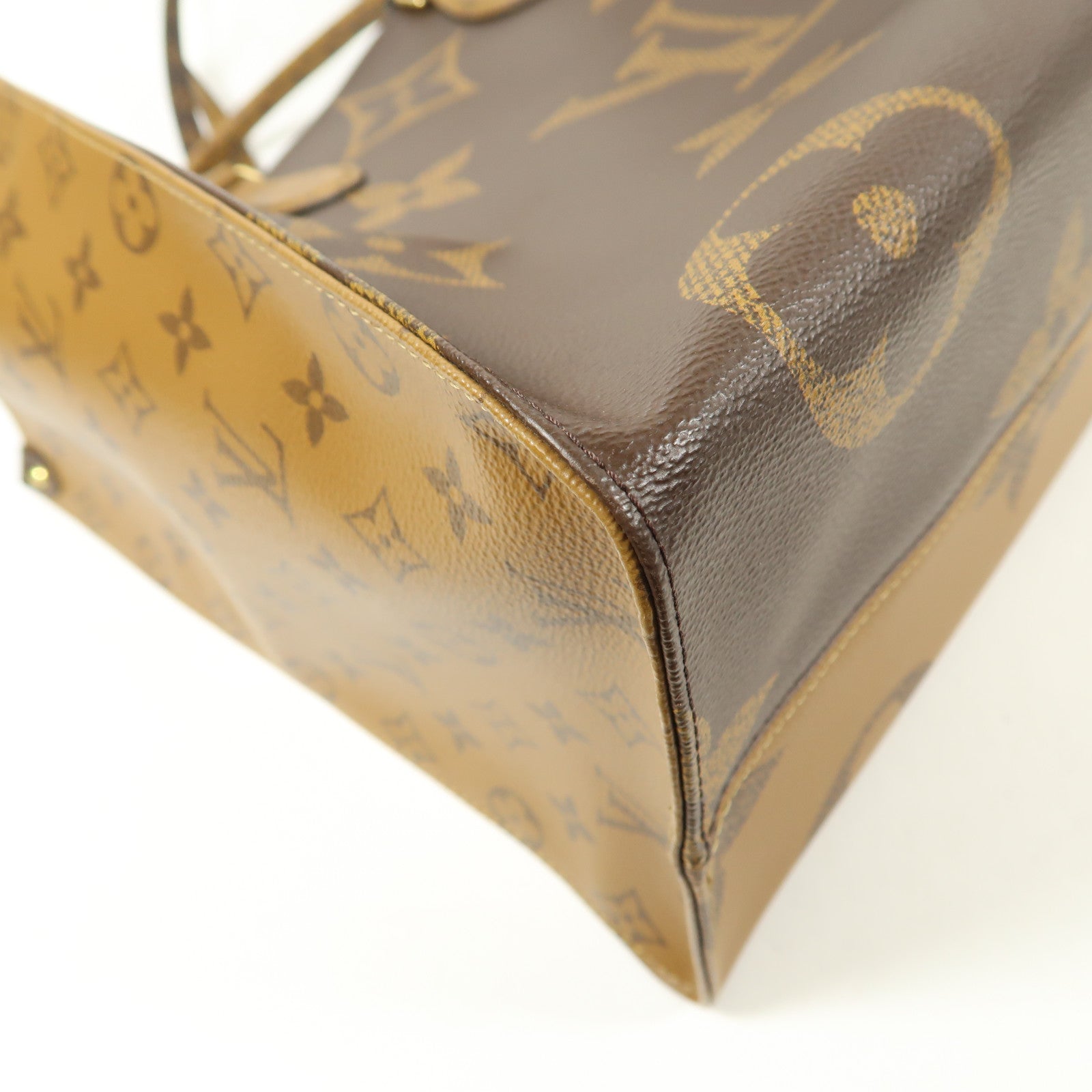 LOUIS VUITTON Monogram Giant OnTheGo GM金扣手挽肩背兩用袋